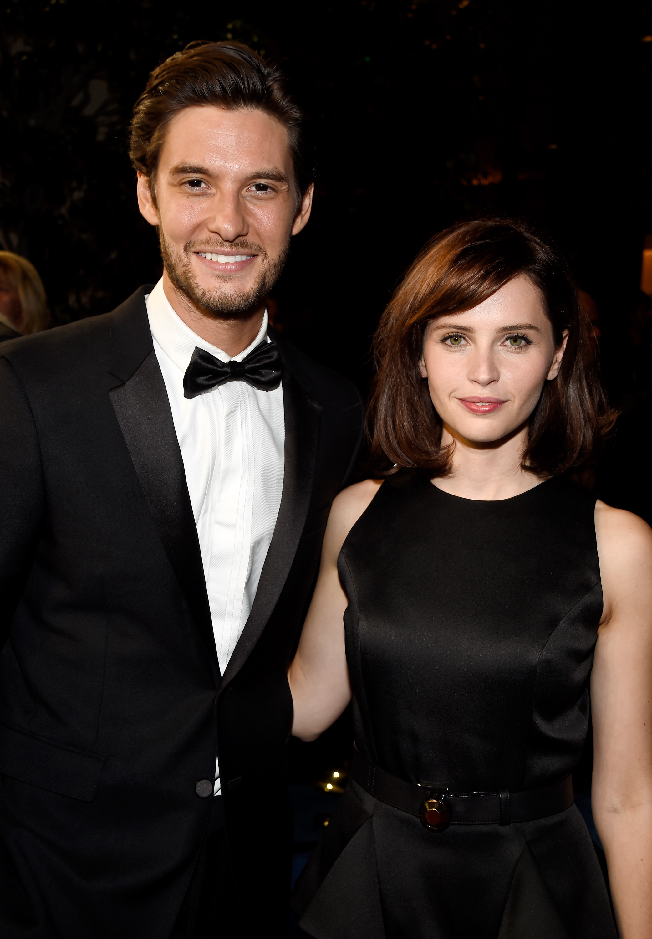 Ben Barnes and Felicity Jones attend the BAFTA Los Angeles Jaguar Britannia Awards at The Beverly Hilton Hotel on October 30, 2014, in Beverly Hills, California. | Source: Getty Images