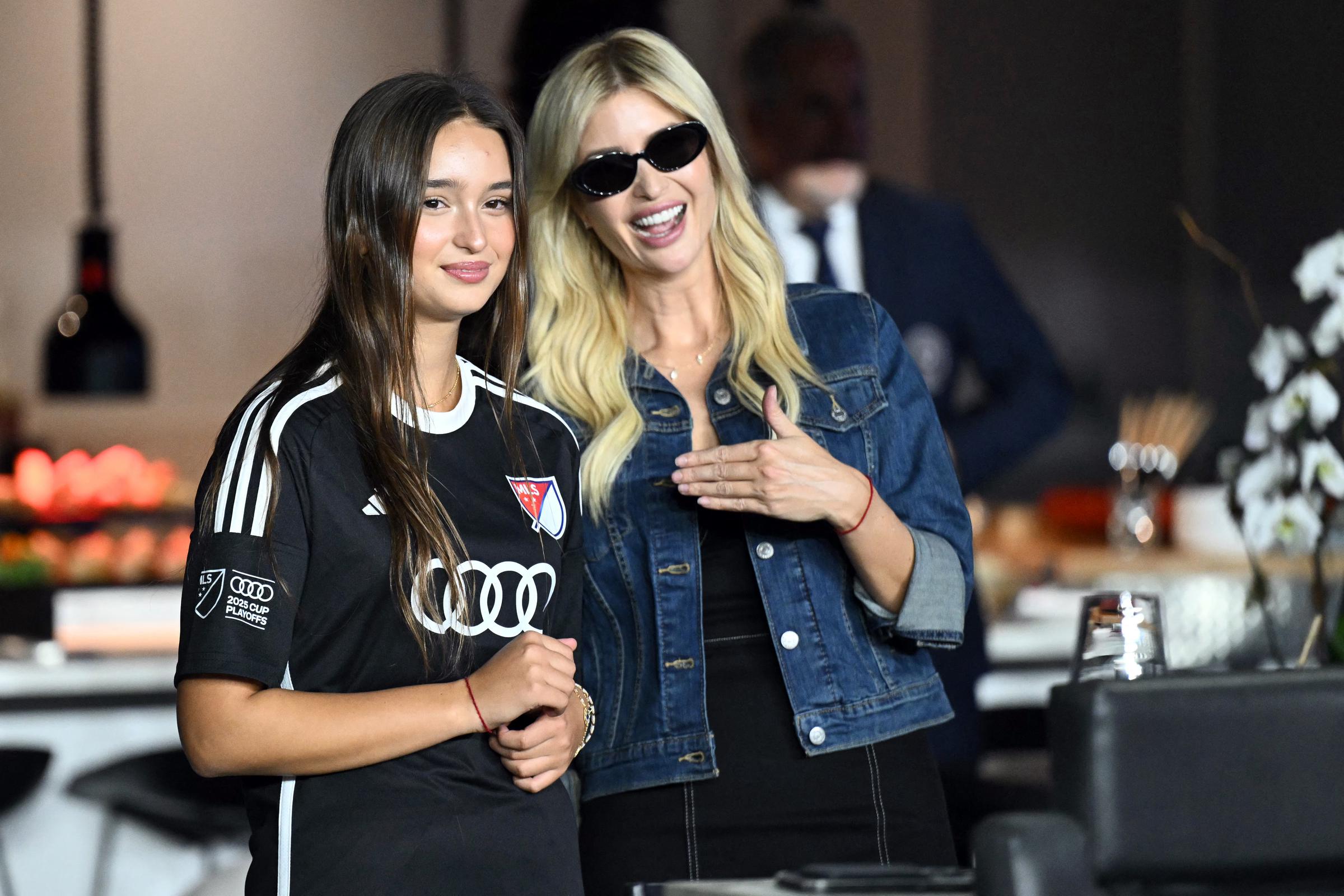 Ivanka Trump and Arabella in Fort Lauderdale, Florida on November 8, 2025 | Source: Getty Images