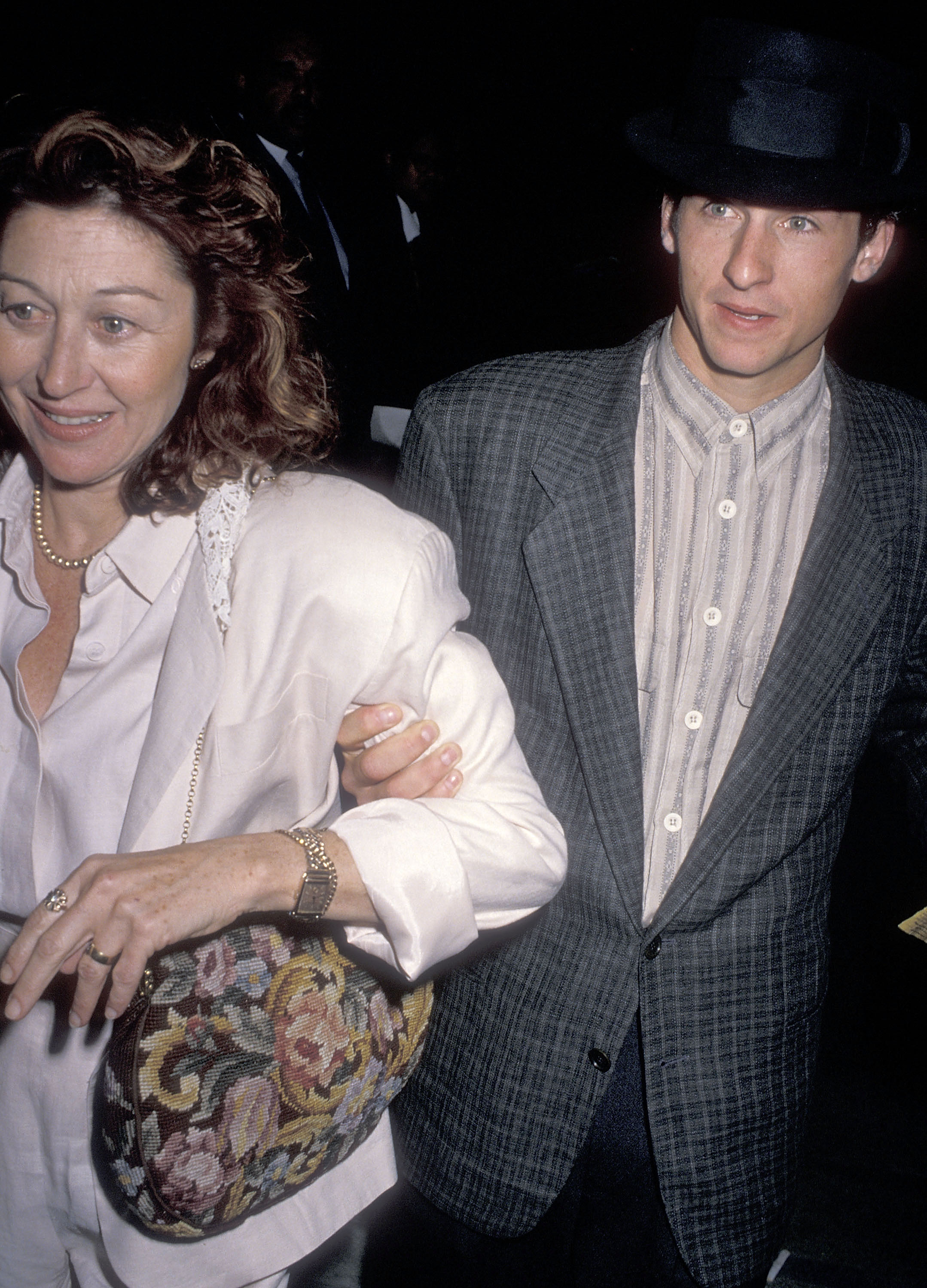 Patrick Dempsey and ex-wife Rocky Parker on February 23, 1990, at Pazzia Restaurant, in West Hollywood, California. | Source: Getty Images