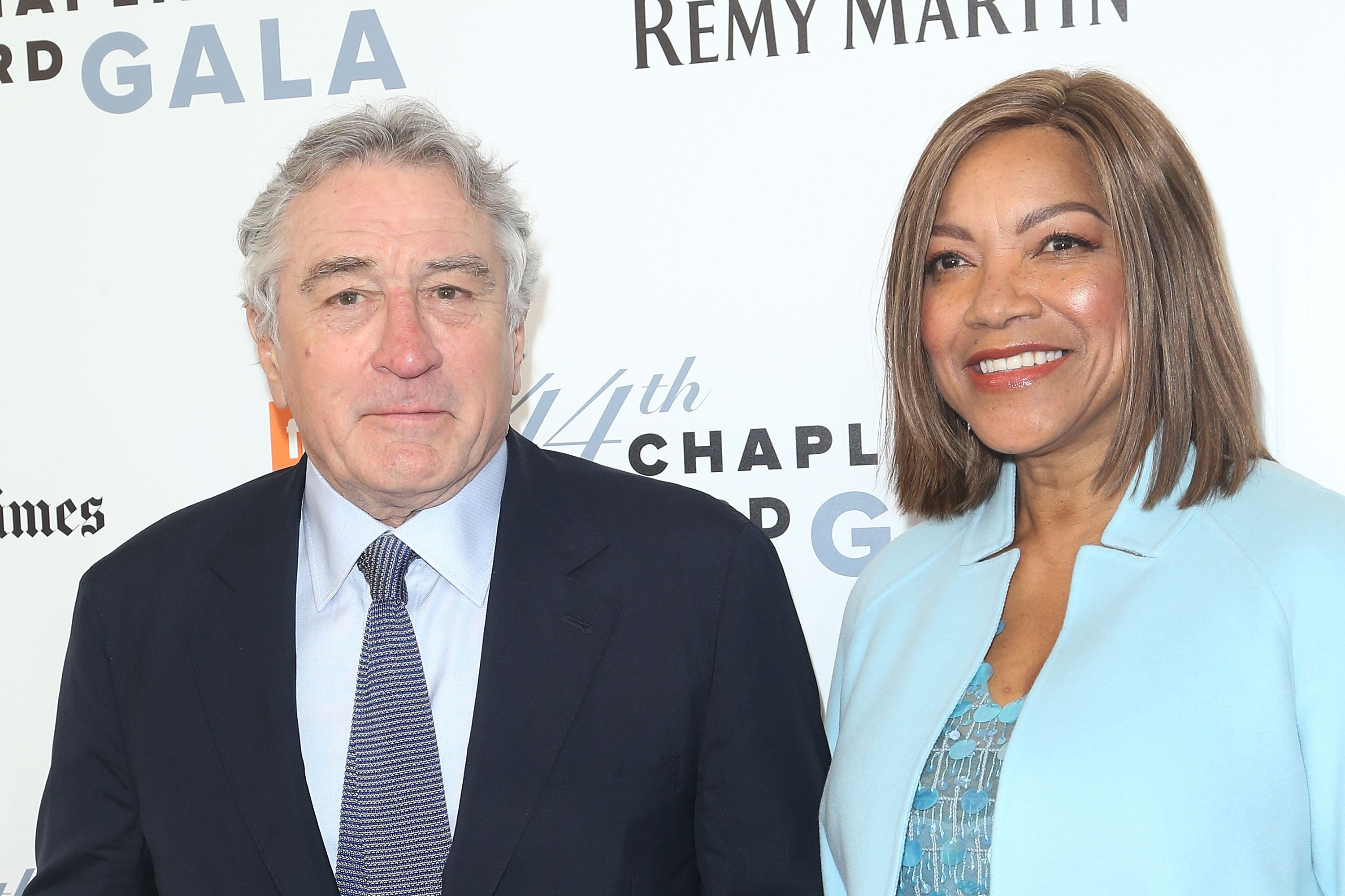 Robert De Niro and Grace Hightower attending the 44th Chaplin Award Gala at David Koch Theatre Lincoln Center on May 8, 2017 in New York City. / Source: Getty Images