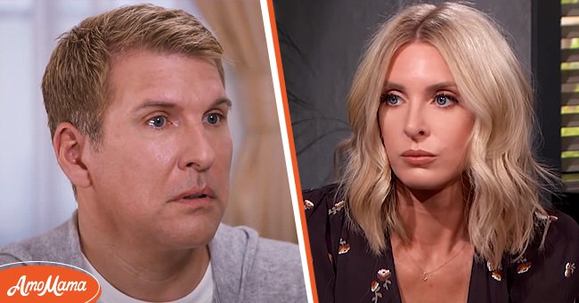 Picture of Todd Chrisley during an episode of "Chrisley Knows Best" [Left] | Todd Chrisley's daughter, Lindsie during an interview. [Right] | Photo: youtube.com/E! Entertainment    youtube.com/Dr. Phil 