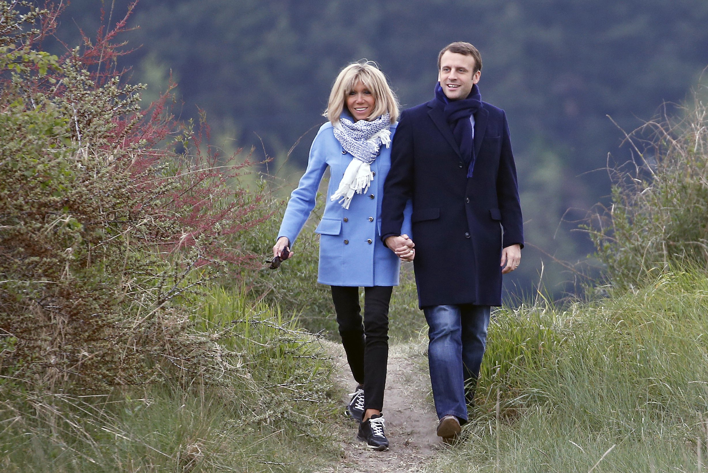 Emmanuel Macron et sa femme Brigitte Macron | photo : Getty Images