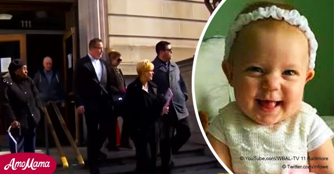 Daycare worker cries after receiving a life sentence for smothering a baby to death
