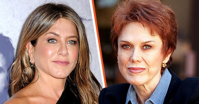 Jeniffer Aniston und ihre Mutter. | Quelle: Getty Images | Shutterstock