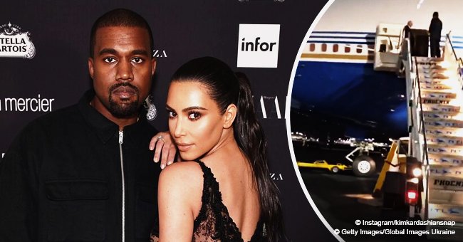 Kim Kardashian & Kanye West dragged after taking 'obnoxious' private flight on an entire Boeing 747