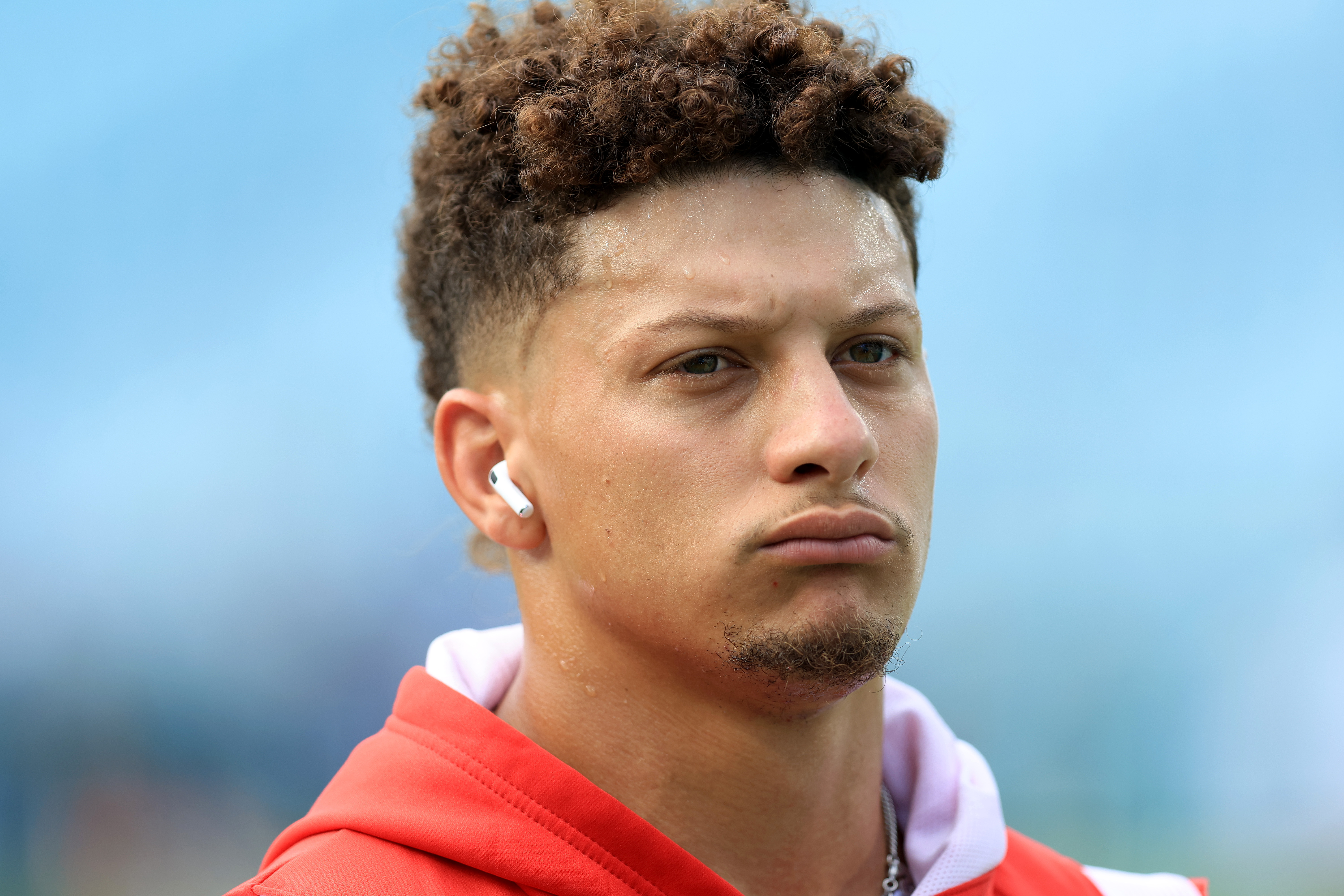 Patrick Mahomes departing the field ahead of the game against the Jacksonville Jaguars at EverBank Field on September 17, 2023 in Jacksonville, Florida | Source: Getty Images