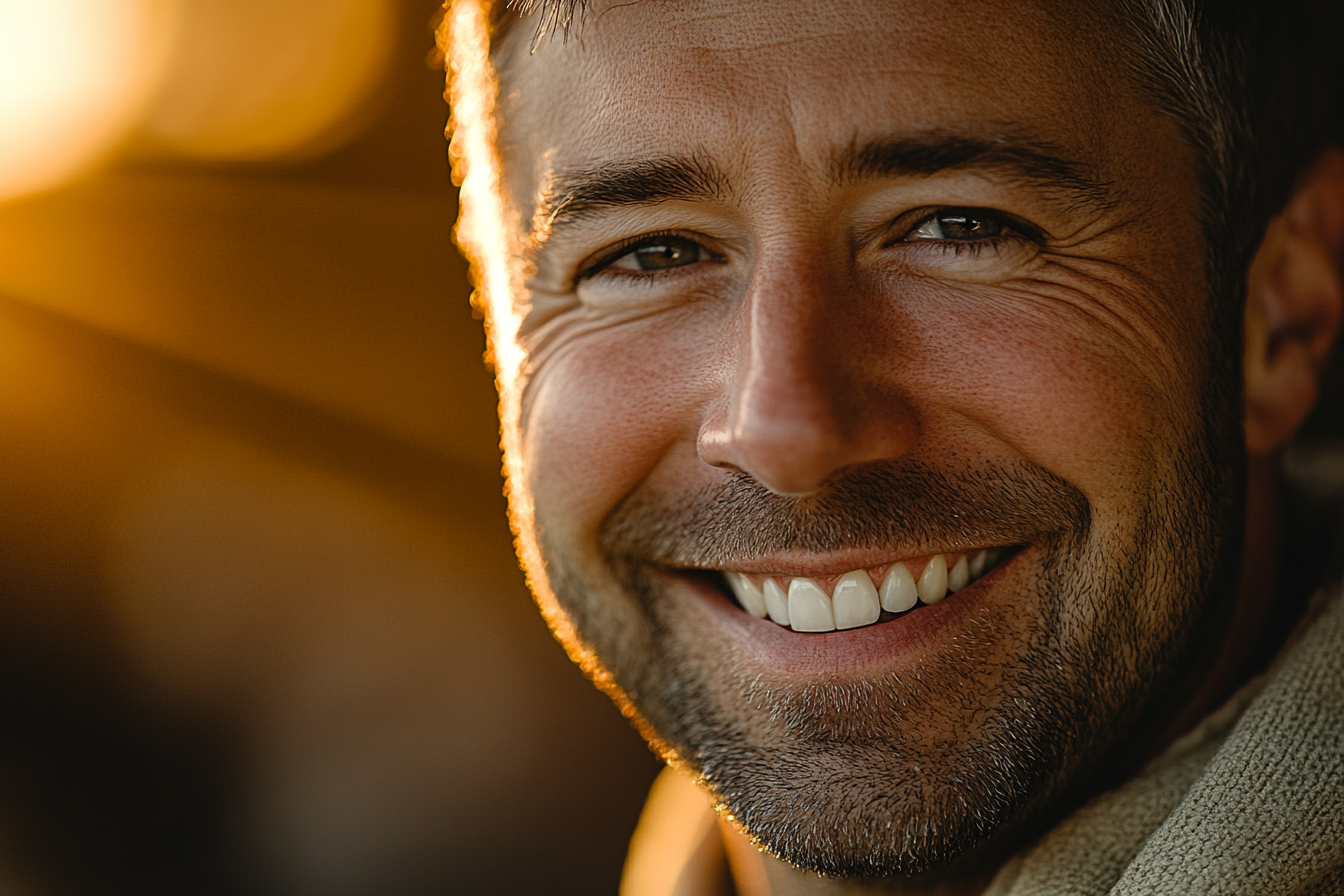 Portrait of a smiling man | Source: Midjourney