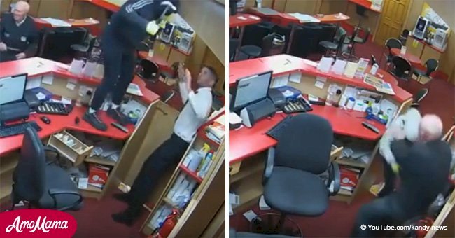 84-year-old pensioner harshly dealt with armed thugs who tried to rob bookies