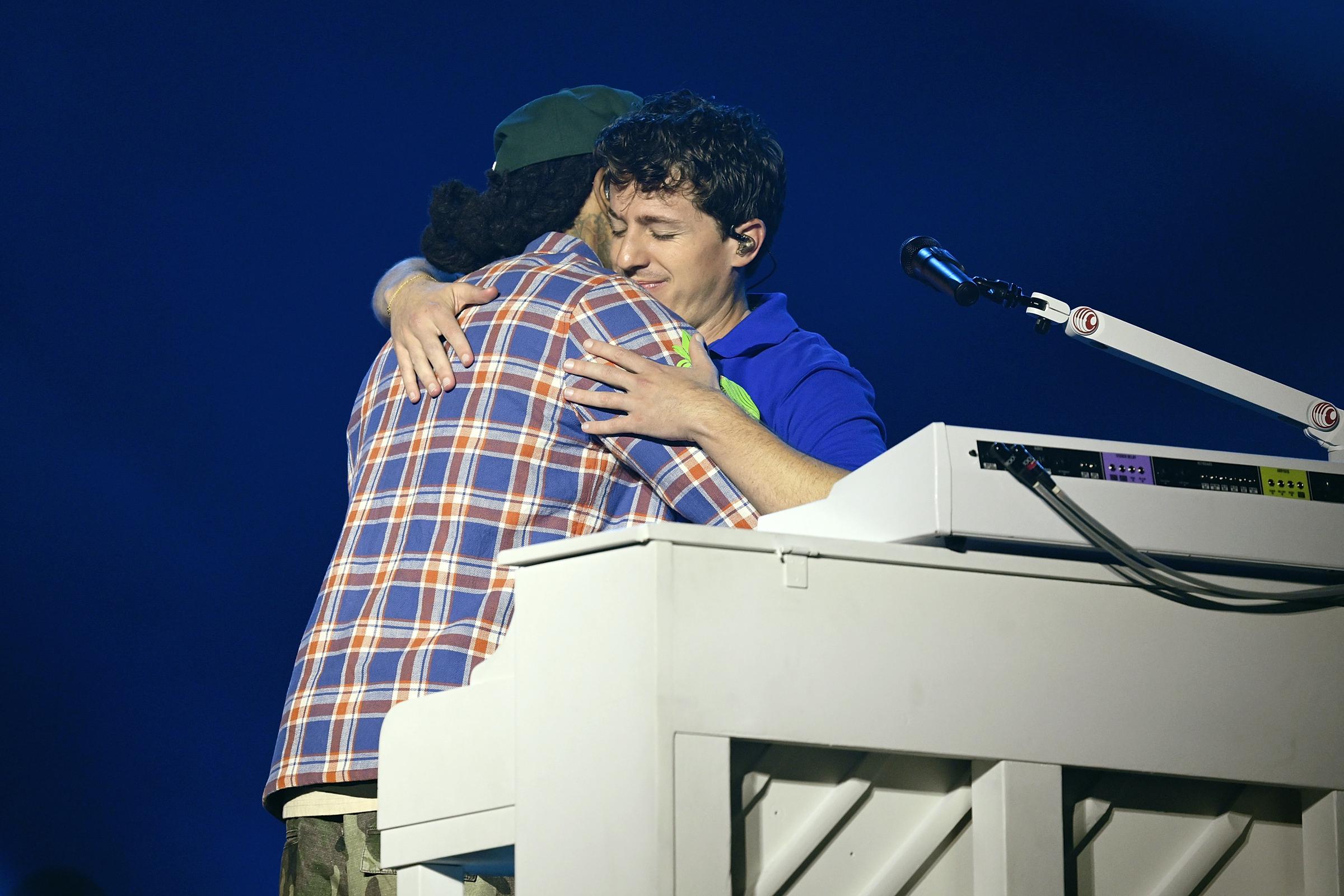 Wiz Khalifa and Charlie Puth perform onstage during "Charlie Puth: Whatever's Clever! World Tour" at The Kia Forum on April 29, 2026, in Inglewood, California. | Source: Getty Images
