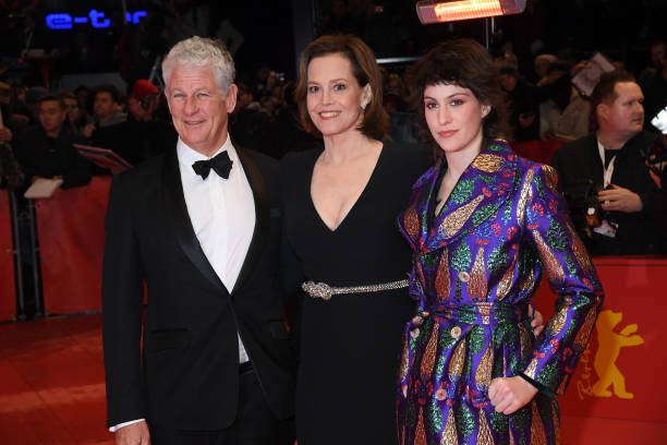 Sigourney Weaver with husband Jim Simpson and daughter Charlotte Simpson during the 70th Berlinale International Film Festival Berlin at Berlinale Palace on February 20, 2020 in Berlin, Germany | Source: Getty Images