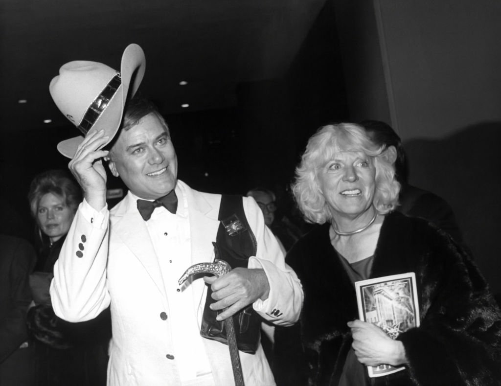 Larry Hagman and wife Maj circa 1981 in New York City. | Photo: Getty Images