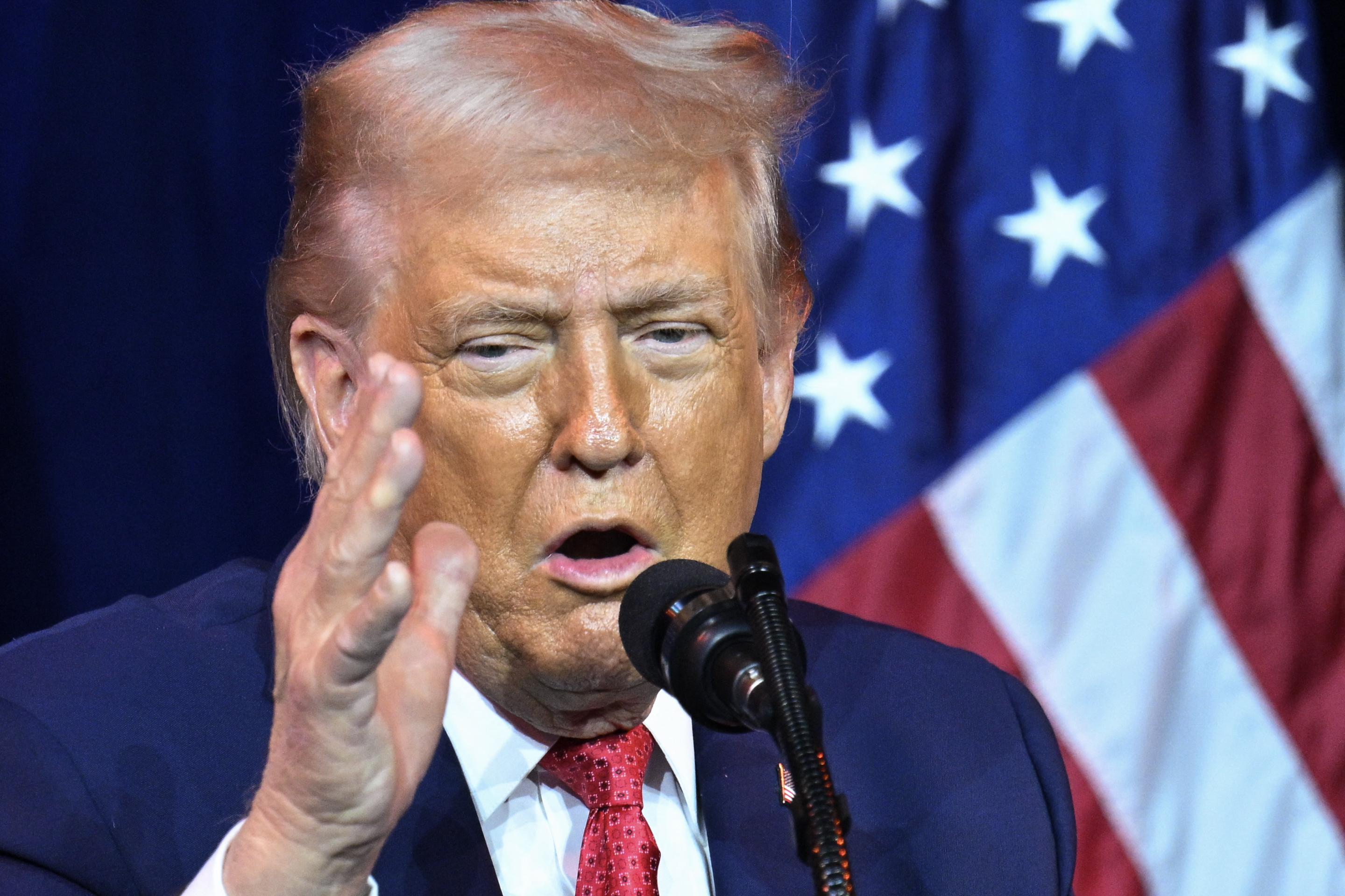Donald Trump speaks at the House Republican retreat at the Kennedy Center in Washington, DC, on January 6, 2026 | Source: Getty Images