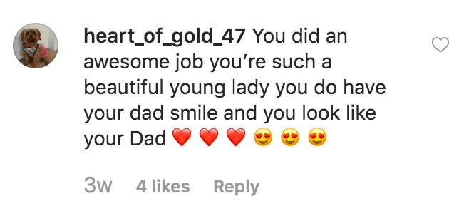 Fan comment's saying Ella Travolta looks like her father, John Travolta | Source: instagram.com/ella.travolta