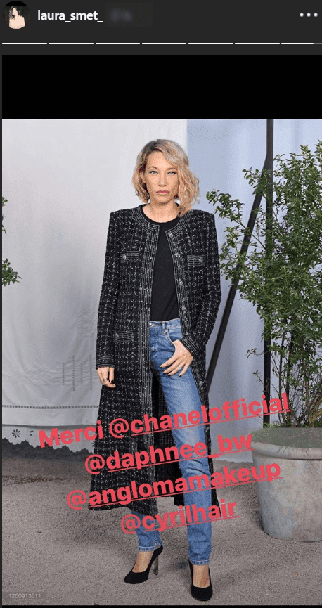 Capture d'écran du story de Laura Smet. | Photo : Instagram/laura_smet_ Capture d'écran du story de Laura Smet. | Photo : Instagram/laura_smet_