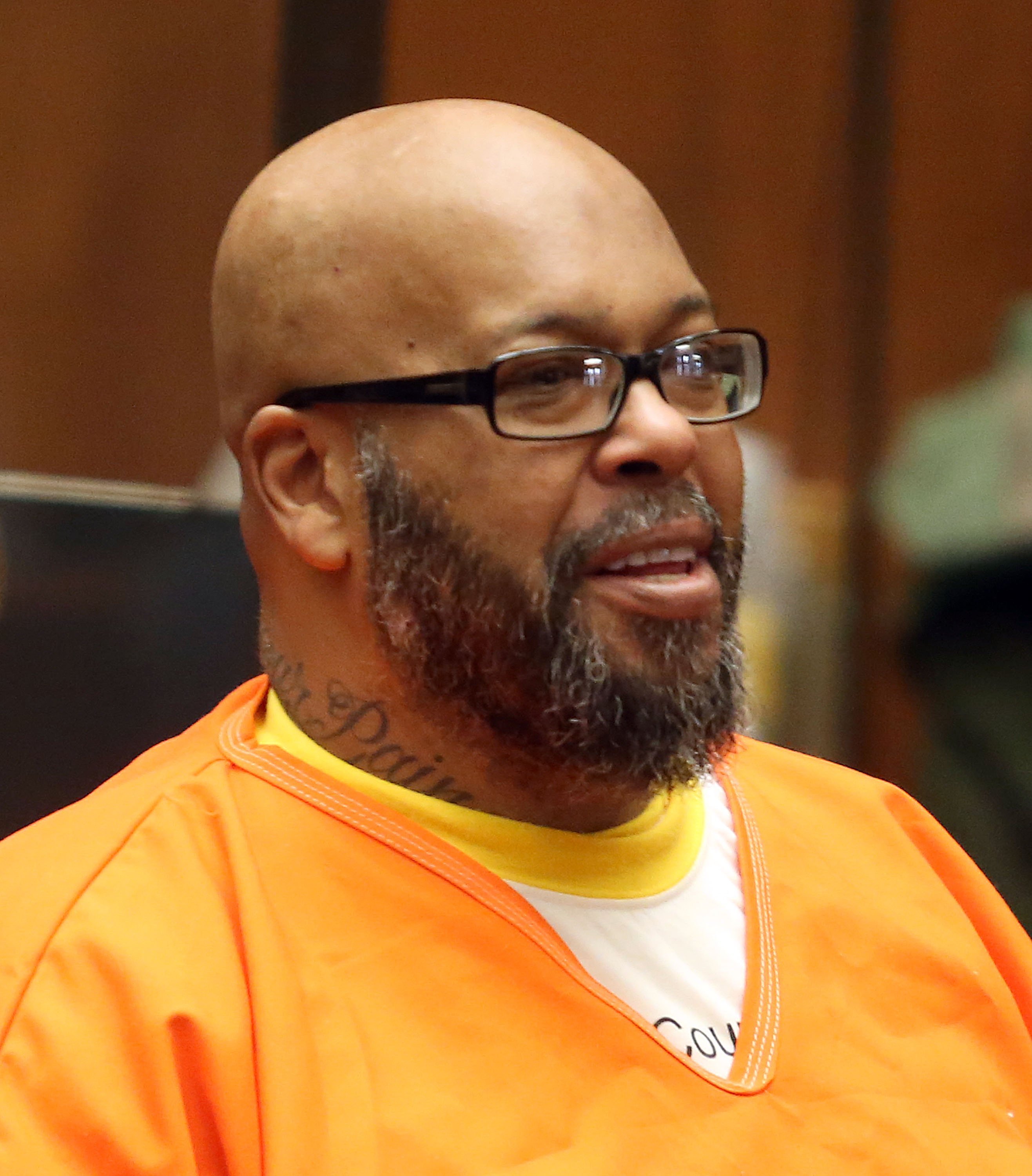 Suge Knight appears in court for a pretrial hearing at the Clara Shortridge Foltz Criminal Justice Center on Feb. 26, 2016 in California | Photo: Getty Images