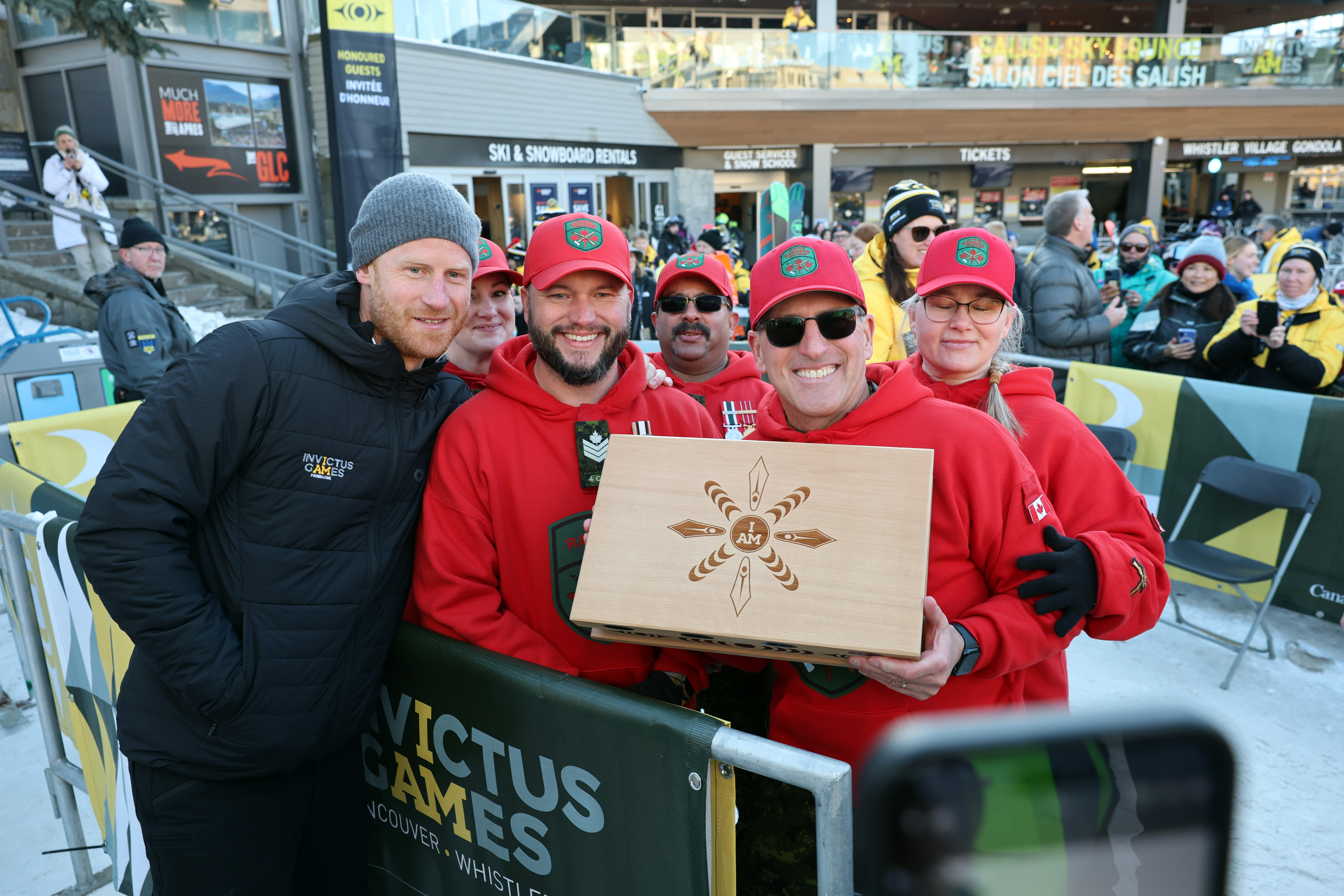 Prince Harry at the Snowboarding Medal Ceremony during the Invictus Games 2025 on February 12, 2025, in Whistler, British Columbia, Canada. | Source: Getty Images