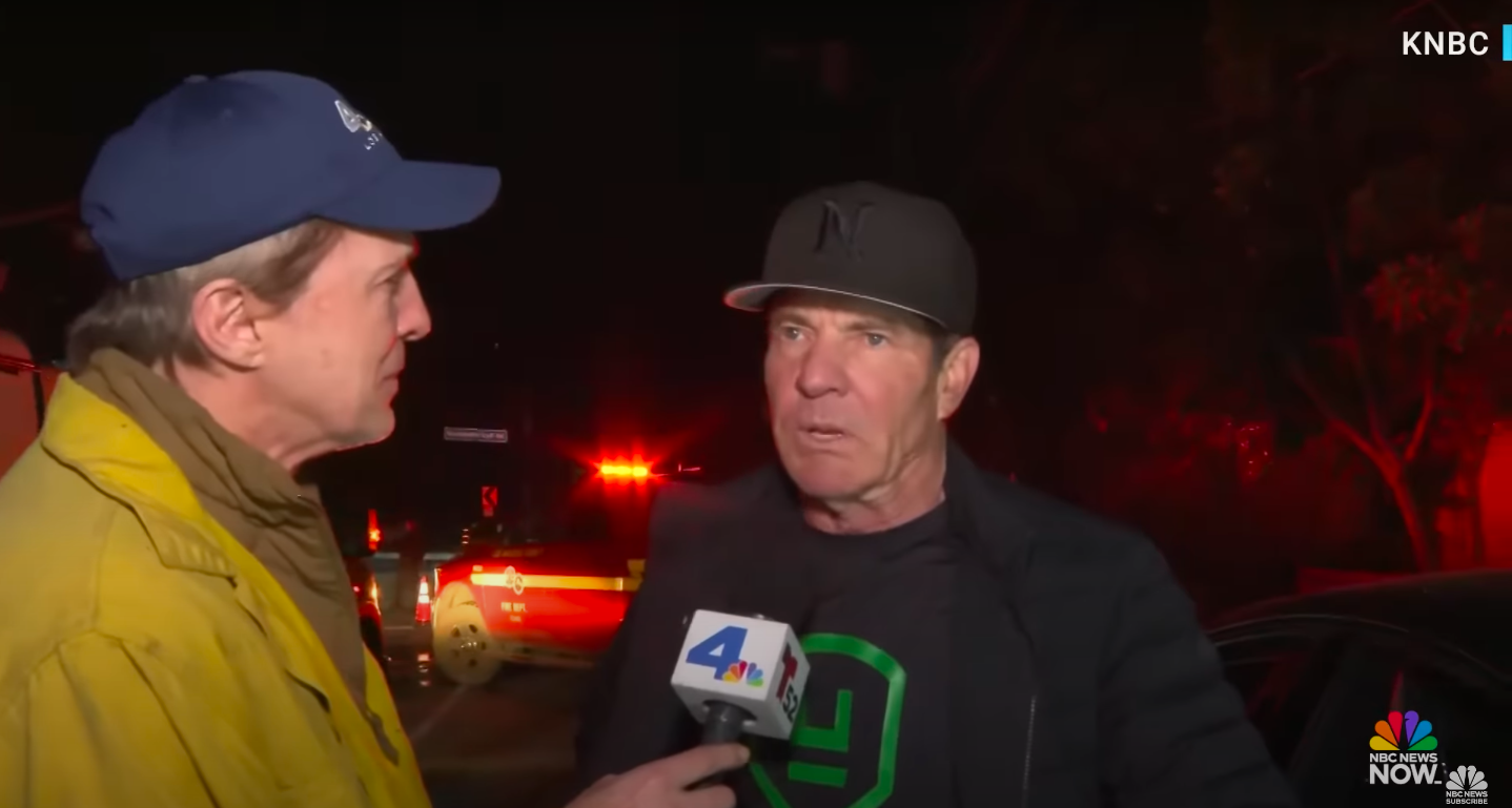 Robert Kovacik interviewing Dennis Quaid. | Source: YouTube/NBC News