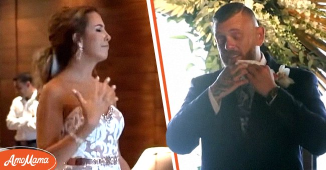 Read more about the article El novio sordo se conmovió hasta las lágrimas cuando la novia firma una canción de boda mientras camina por el altar