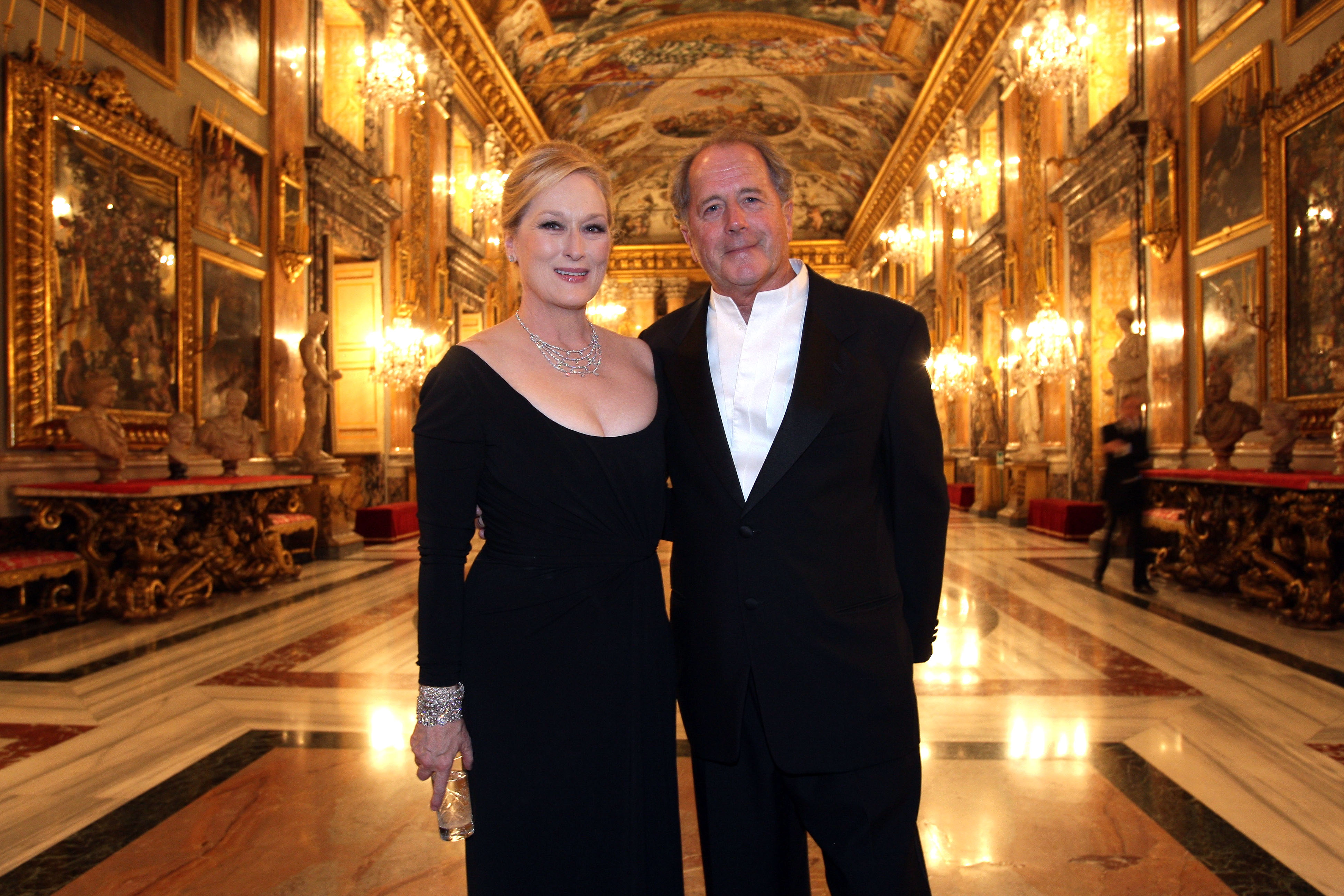 Meryl Streep and Don Gummer at the gala dinner in honor of Streep during the 4th International Rome Film Festival in Rome, Italy on October 23, 2009 | Source: Getty Images