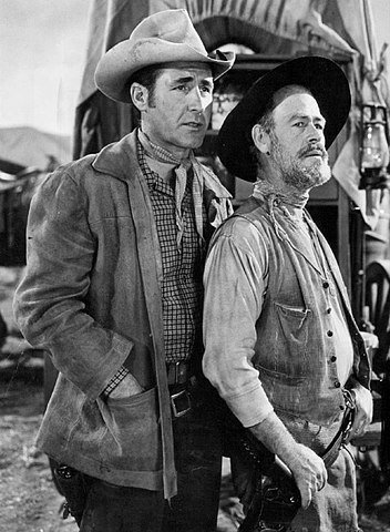 Sheb Wooley and Paul Brinegar on "Rawhide" in 1961. | Source: Wikimedia Commons.