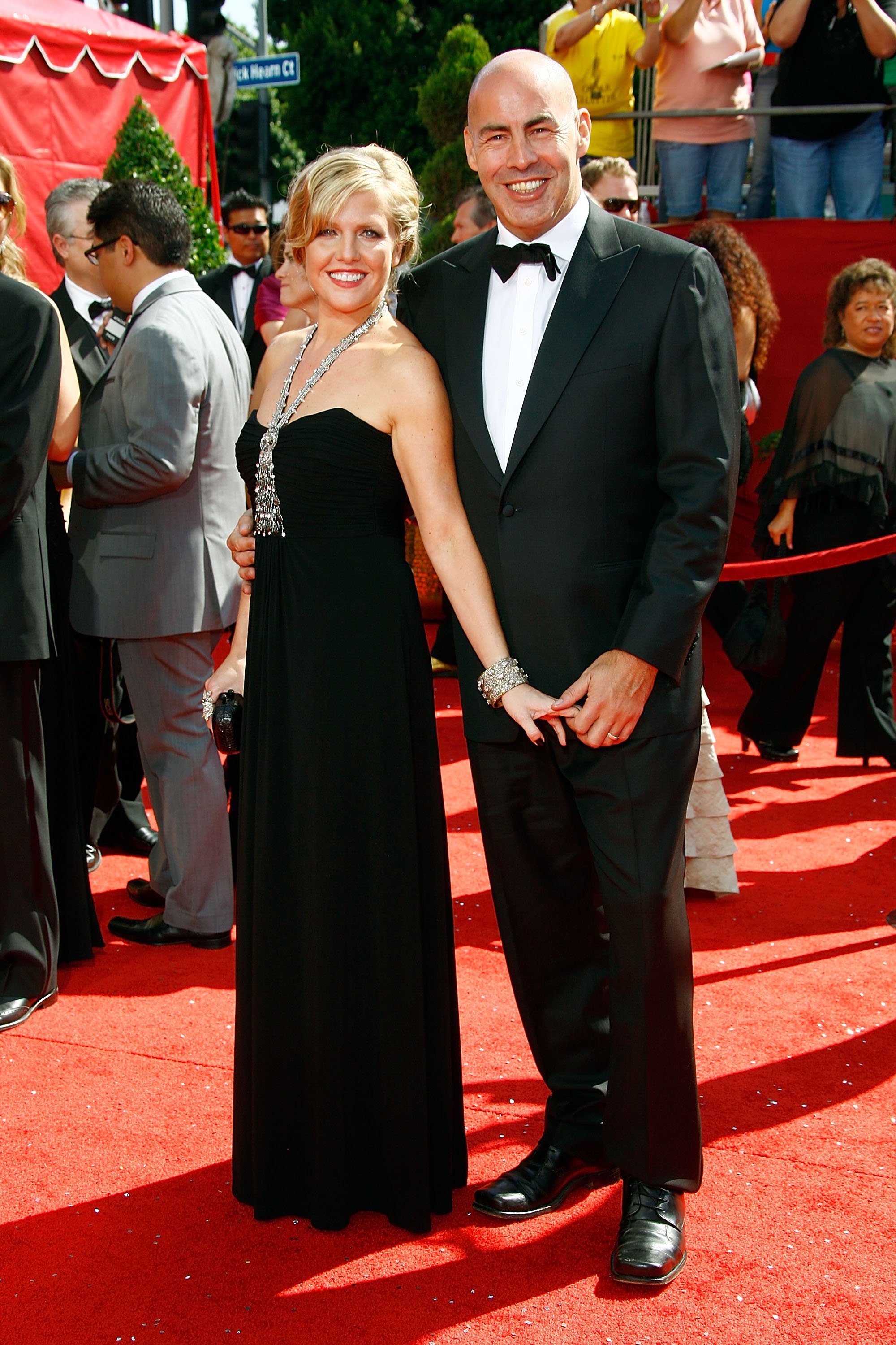 Ashley Jensen and husband Terence Beesley arrive at the 60th Primetime Emmy Awards, 2008, Los Angeles, California. | Photo: Getty Images
