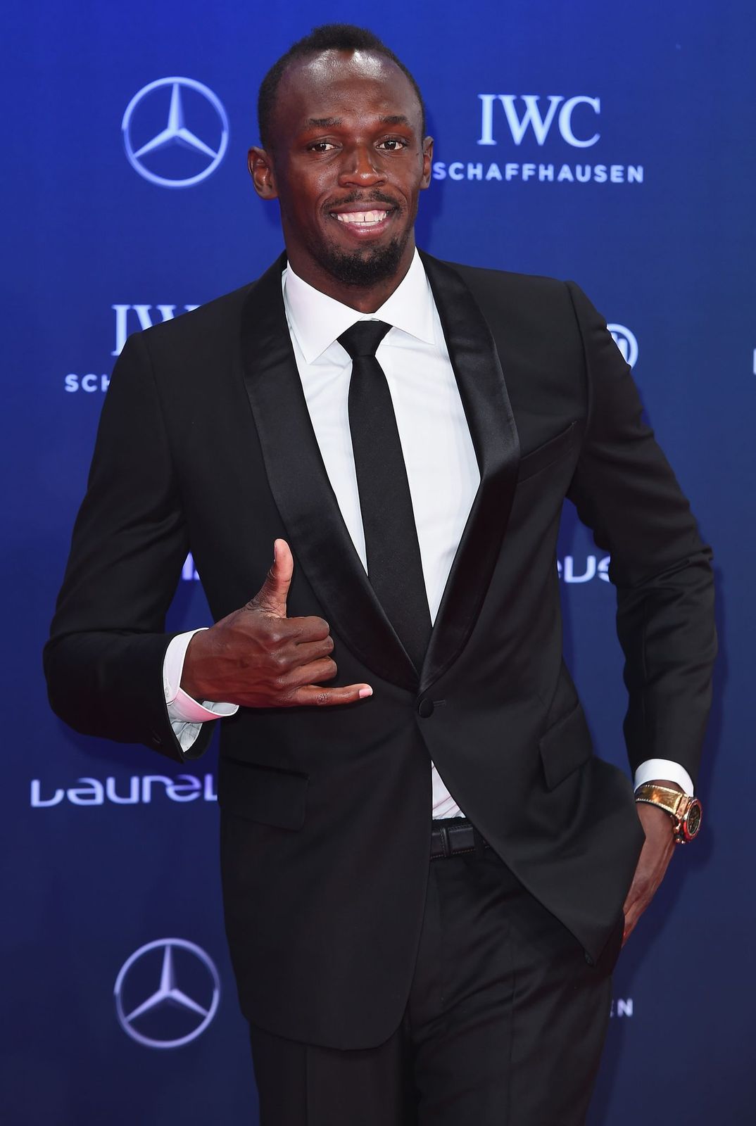 Usain Bolt at the Laureus World Sports Awards on February 14, 2017, in Monaco | Photo: Eamonn M. McCormack/Getty Images