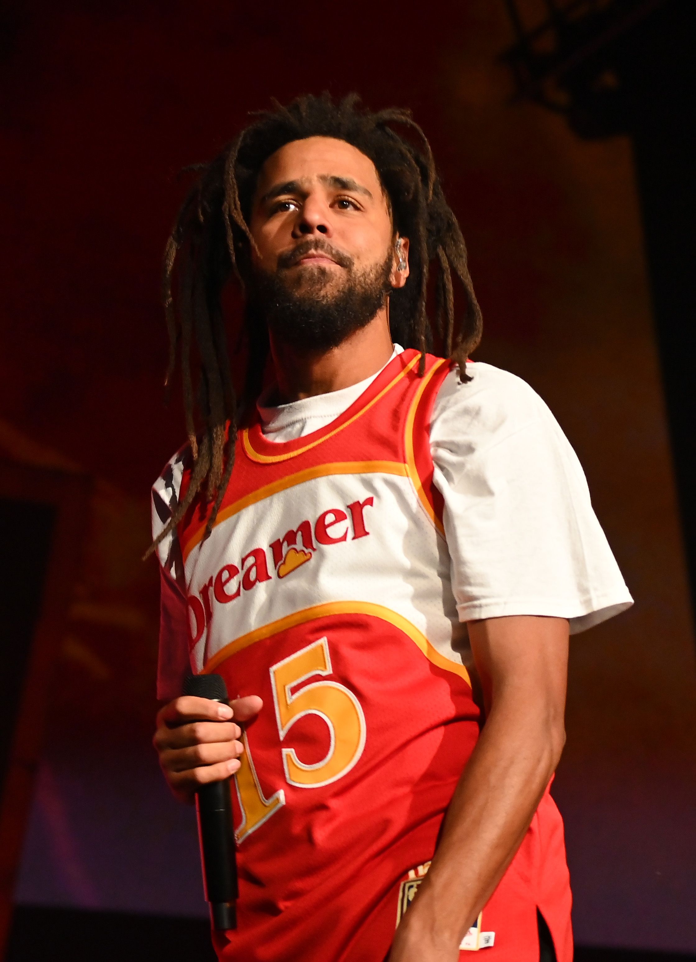 J. Cole performs during his "The Off-Season" tour at State Farm Arena on September 27, 2021, in Atlanta, Georgia. | Source: Getty Images