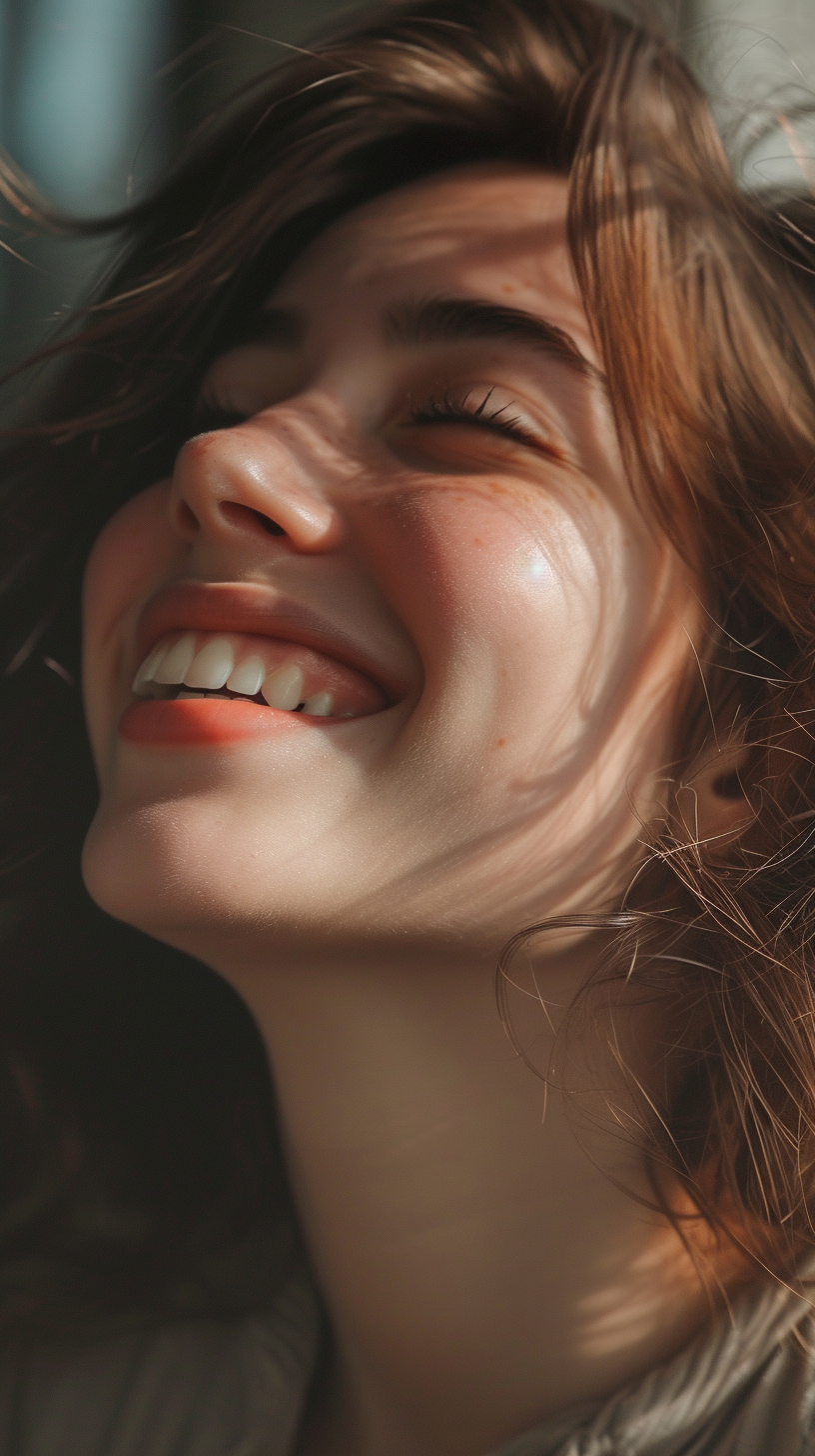 A close-up of a smiling woman | Source: Midjourney