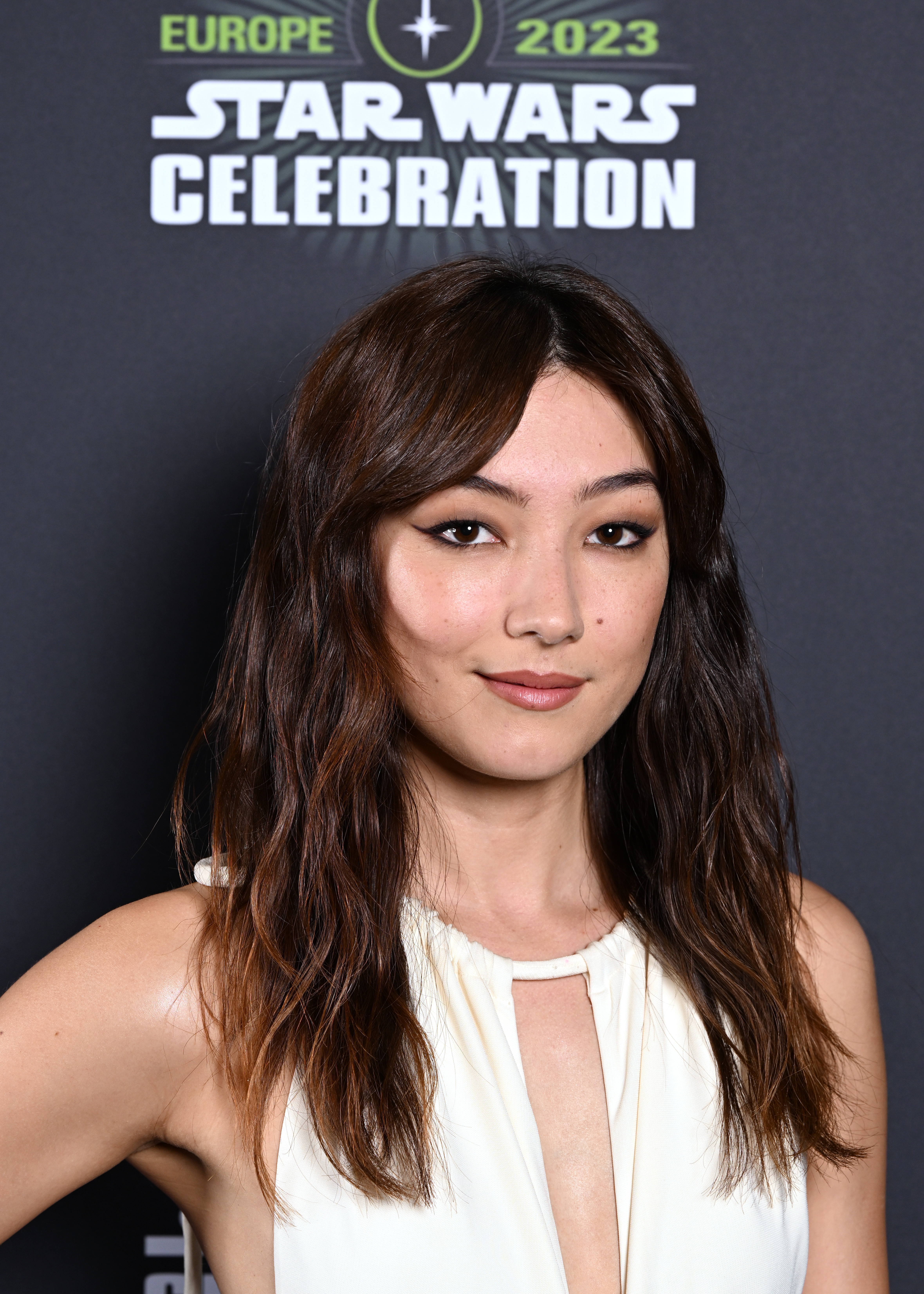 Natasha Liu Bordizzo during the Start Wars Celebration 2023 in London at ExCel on April 8, 2023, in London, England. | Source: Getty Images
