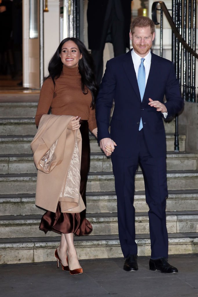 Prince Harry, Duke of Sussex and Meghan, Duchess of Sussex depart Canada House, on January 7, 2020 | Photo: Getty Images