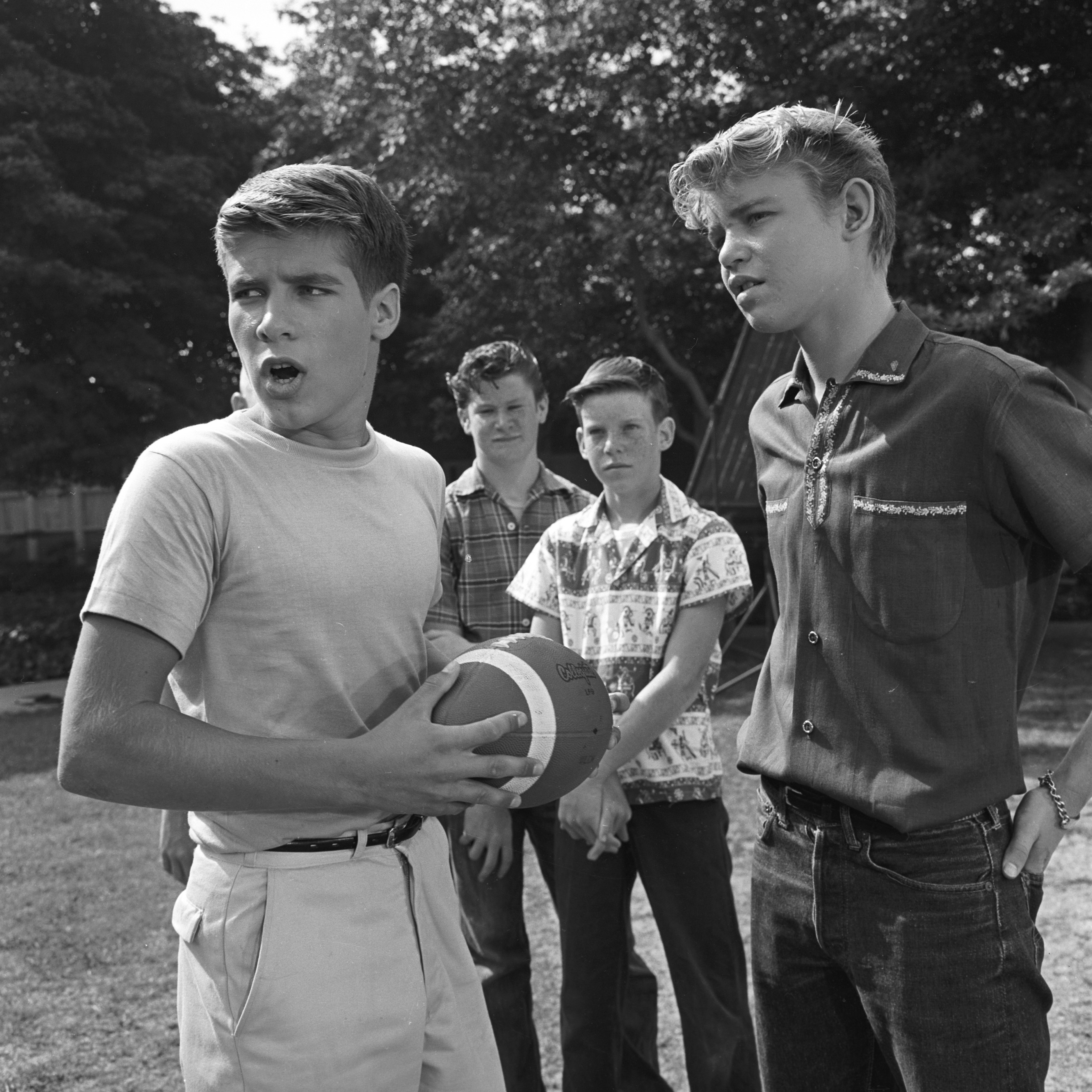 Don Grady and Extras on the set of "My Three Sons," 1960 | Source: Getty Images