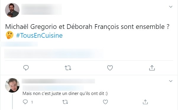 Michael Gregorio et Deborah François dans "Tous en cuisine". | Photo : Twitter