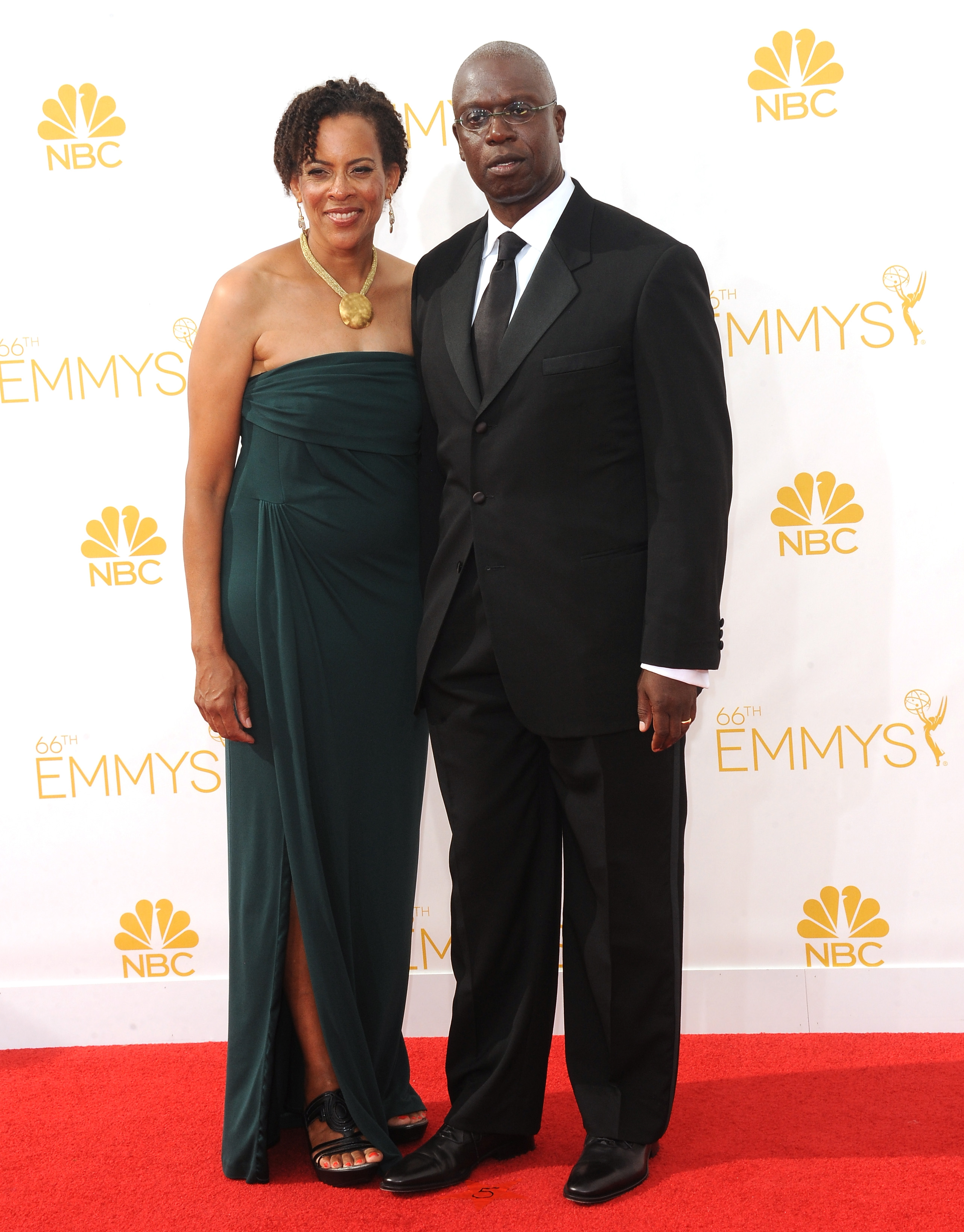 Ami Brabson and Andre Braugher at the 66th Annual Primetime Emmy Awards in Los Angeles, California on August 25, 2014 | Source: Getty Images