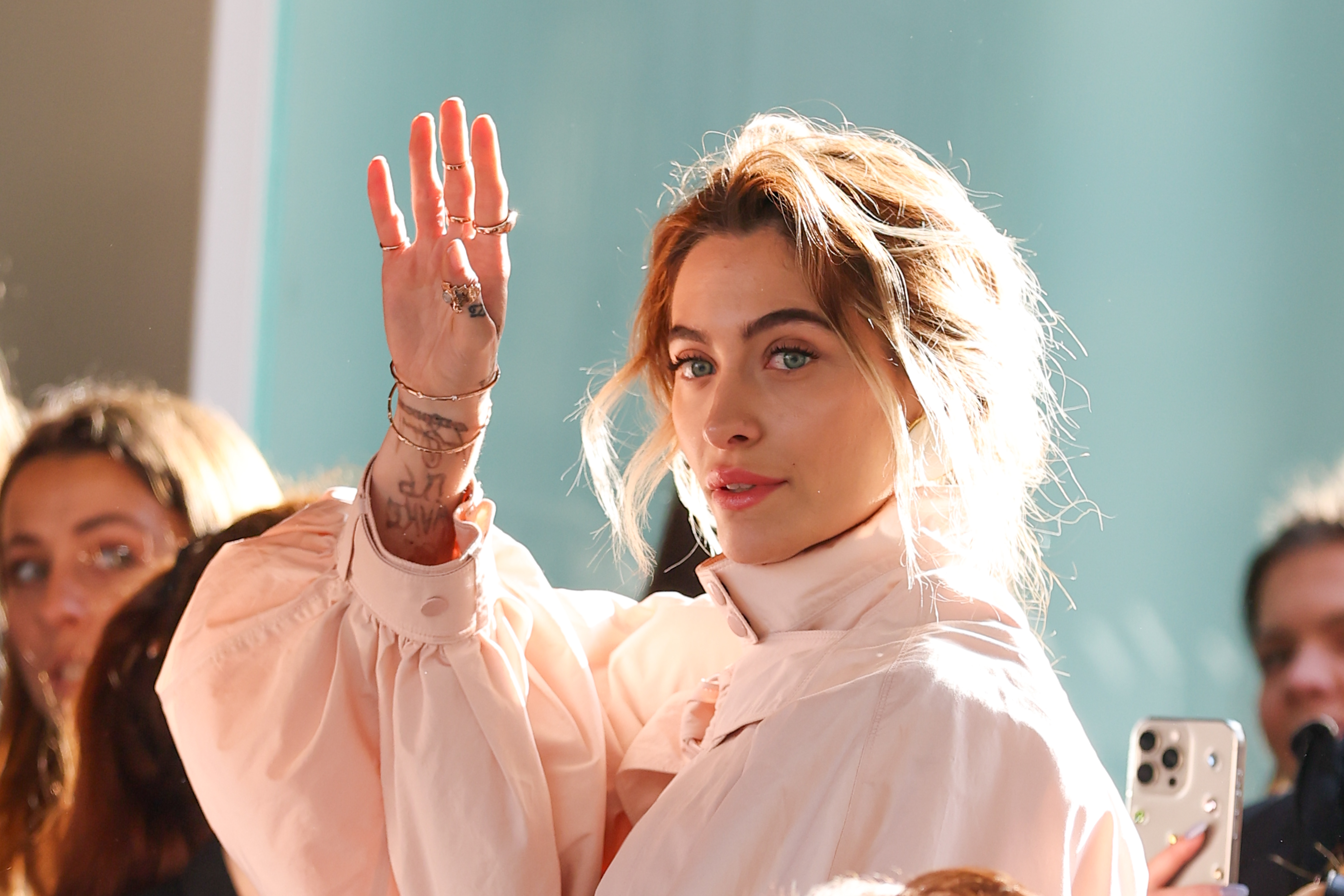 Paris Jackson attends the Chloe Womenswear Fall/Winter 2026-2027 show during Paris Fashion Week in France, on March 5, 2026 | Source: Getty Images