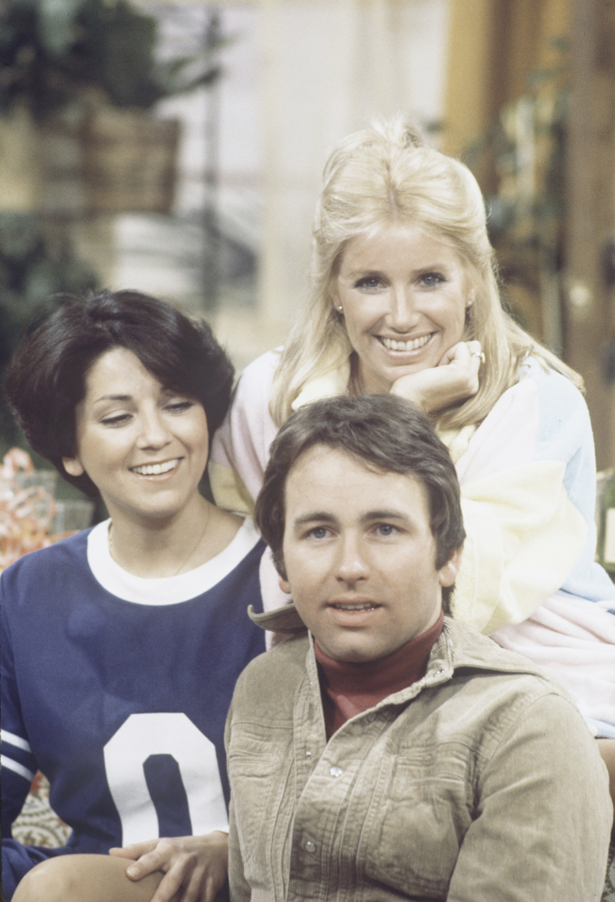 Joyce DeWitt, John Ritter, and Suzanne Somers in California in 1977 | Source: Getty Images