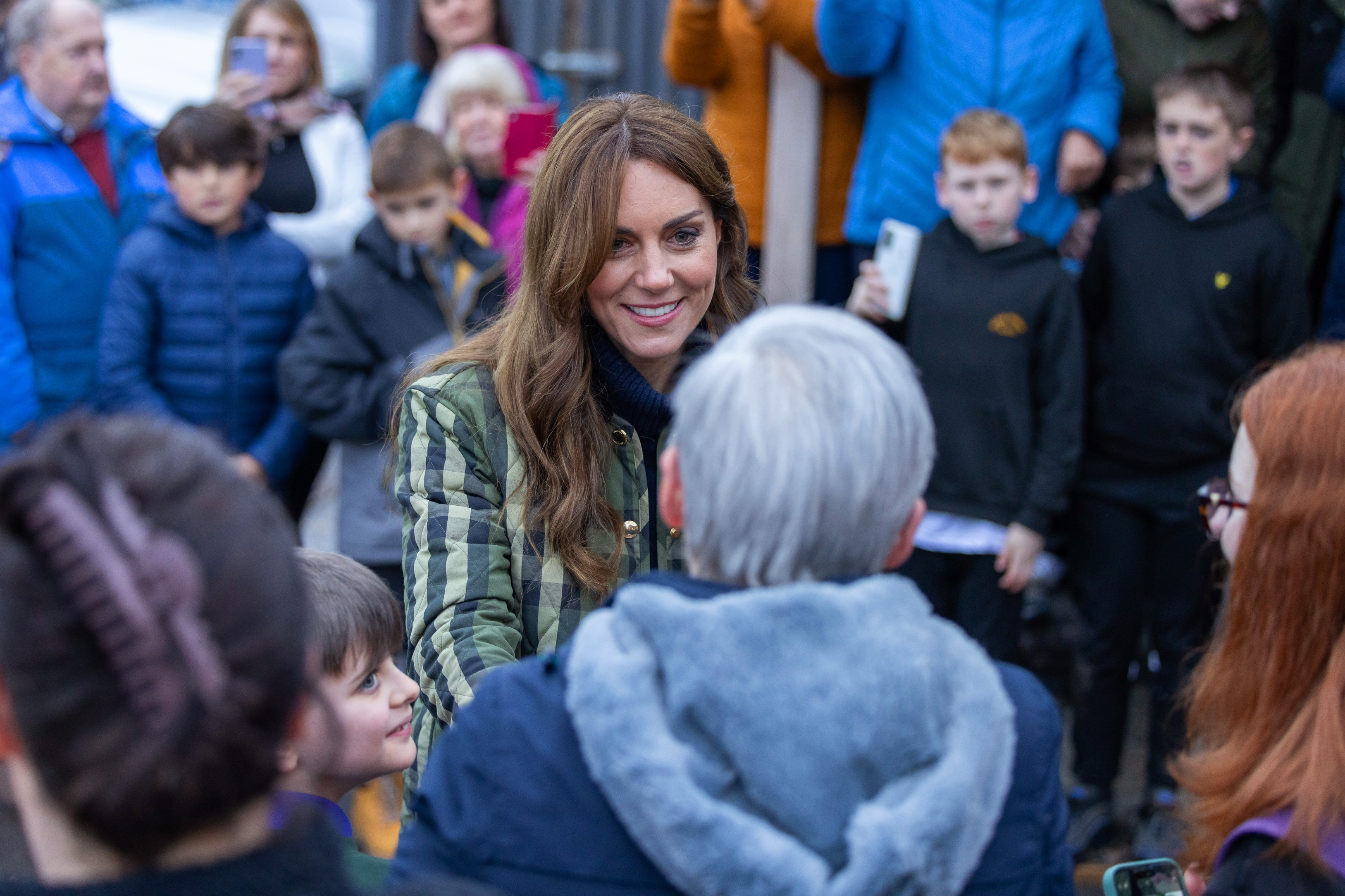 Catherine, Princess of Wales, greets people as she visits DAY1, in Moray, Scotland, on November 2, 2023 | Source: Getty Images