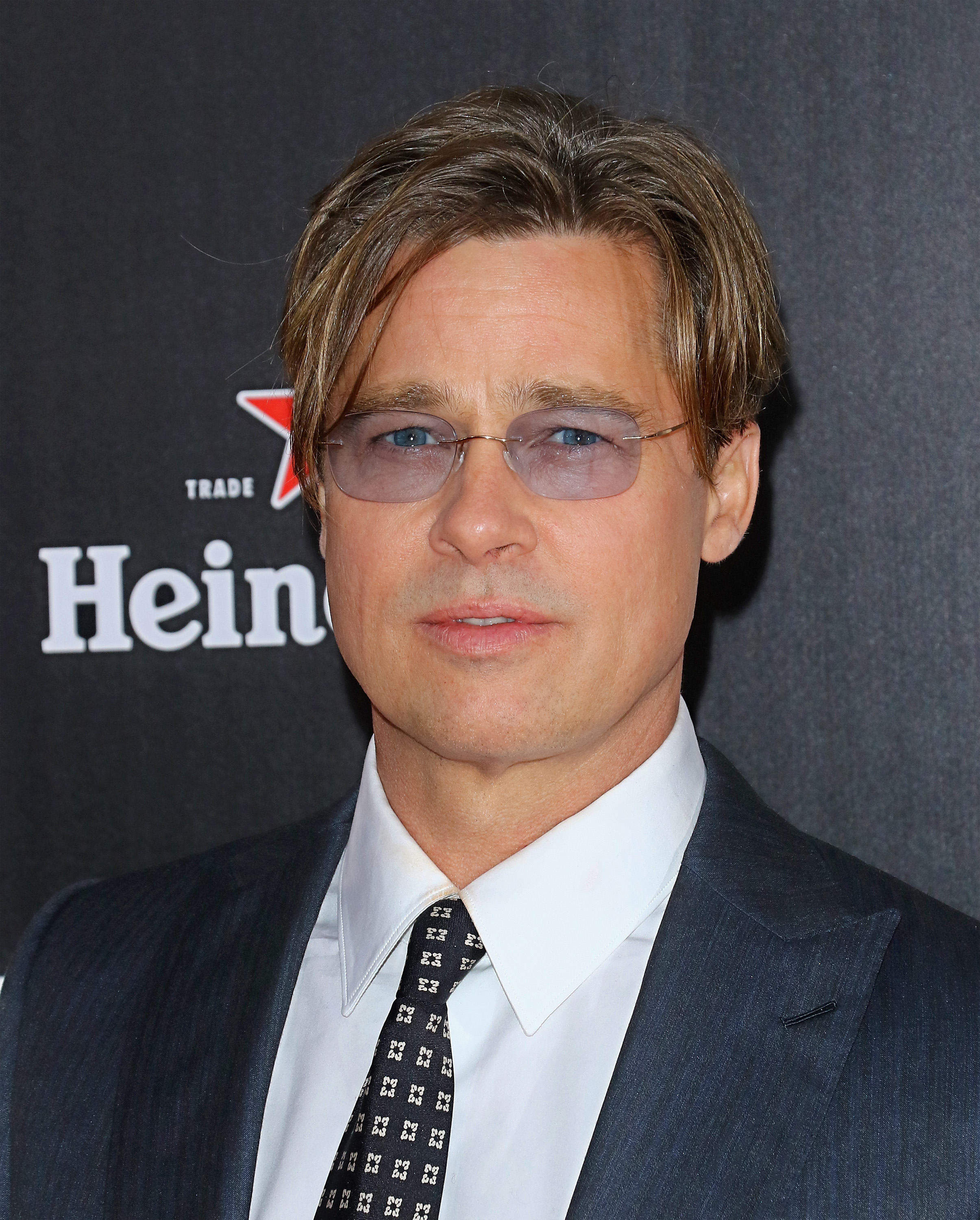 Brad Pitt attends the "The Big Short" New York premiere at Ziegfeld Theater in New York City on November 23, 2015. | Source: Getty Images