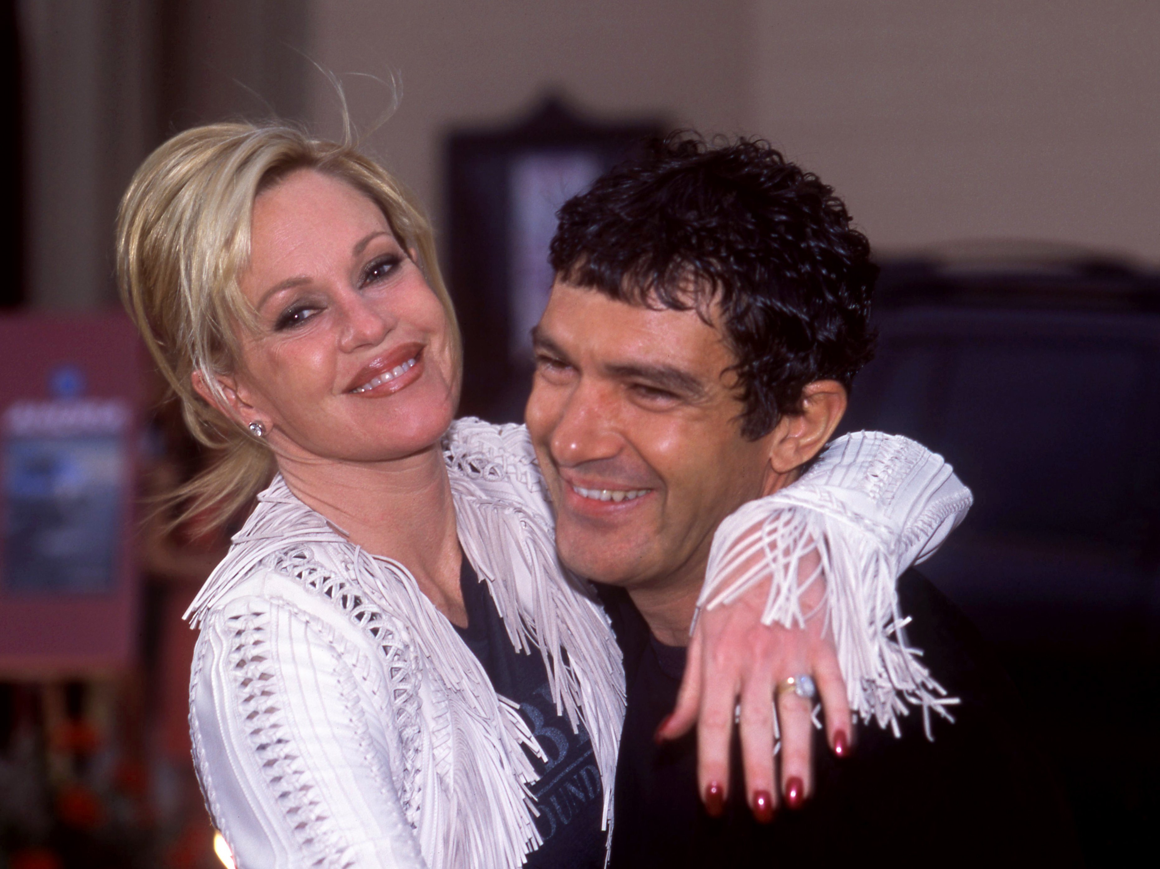  Melanie Griffith and Antonio Banderas, pose for a portrait before the 2002 American Latino Media Arts Awards on May 18, 2002 in Los Angeles, California | Source: Getty Images