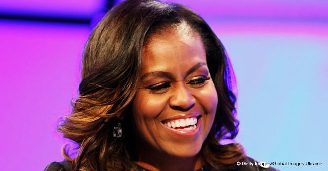 Michelle Obama steals the spotlight from Melania Trump as she turns heads in stylish black dress