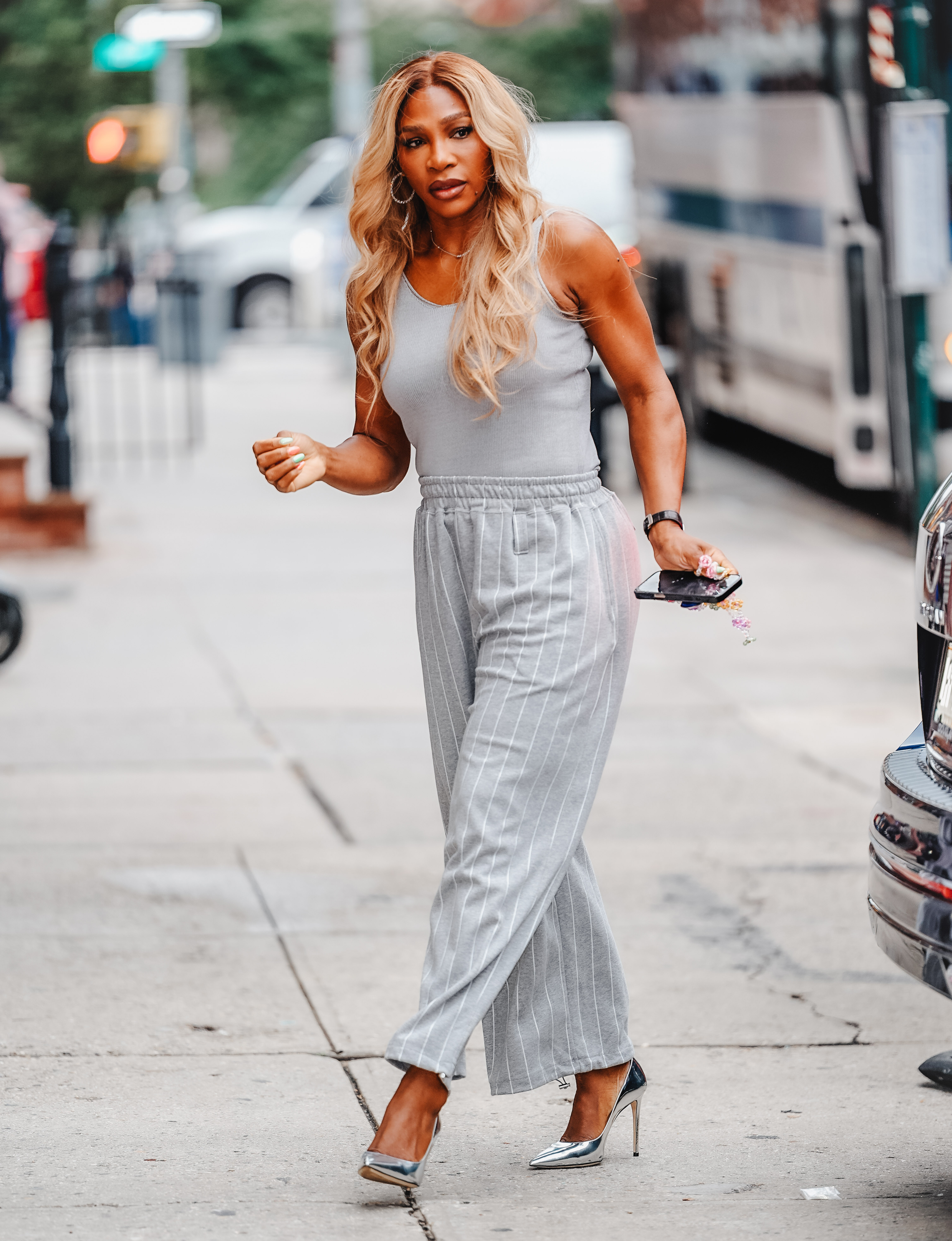 Serena Williams walks through the streets of New York City on August 21, 2025. | Source: Getty Images