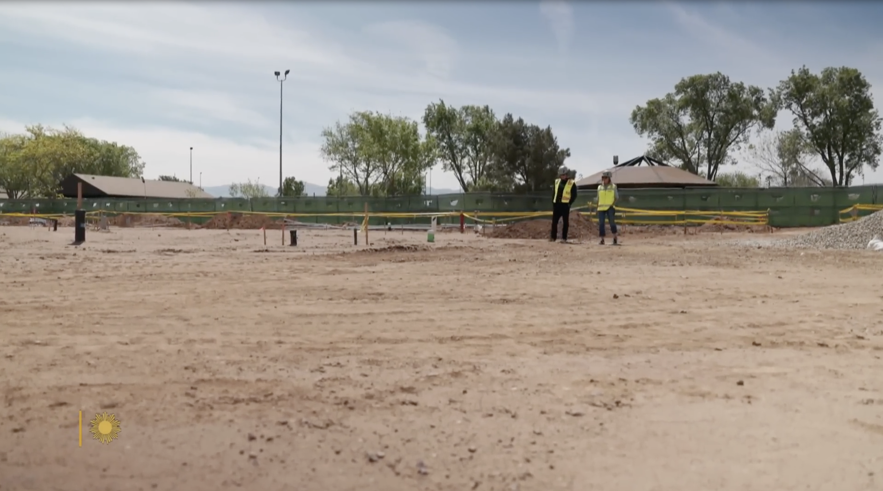 A view of Christian Bale's Together California charity project from a post dated May 18, 2025. | Source: YouTube/CBS Sunday Morning