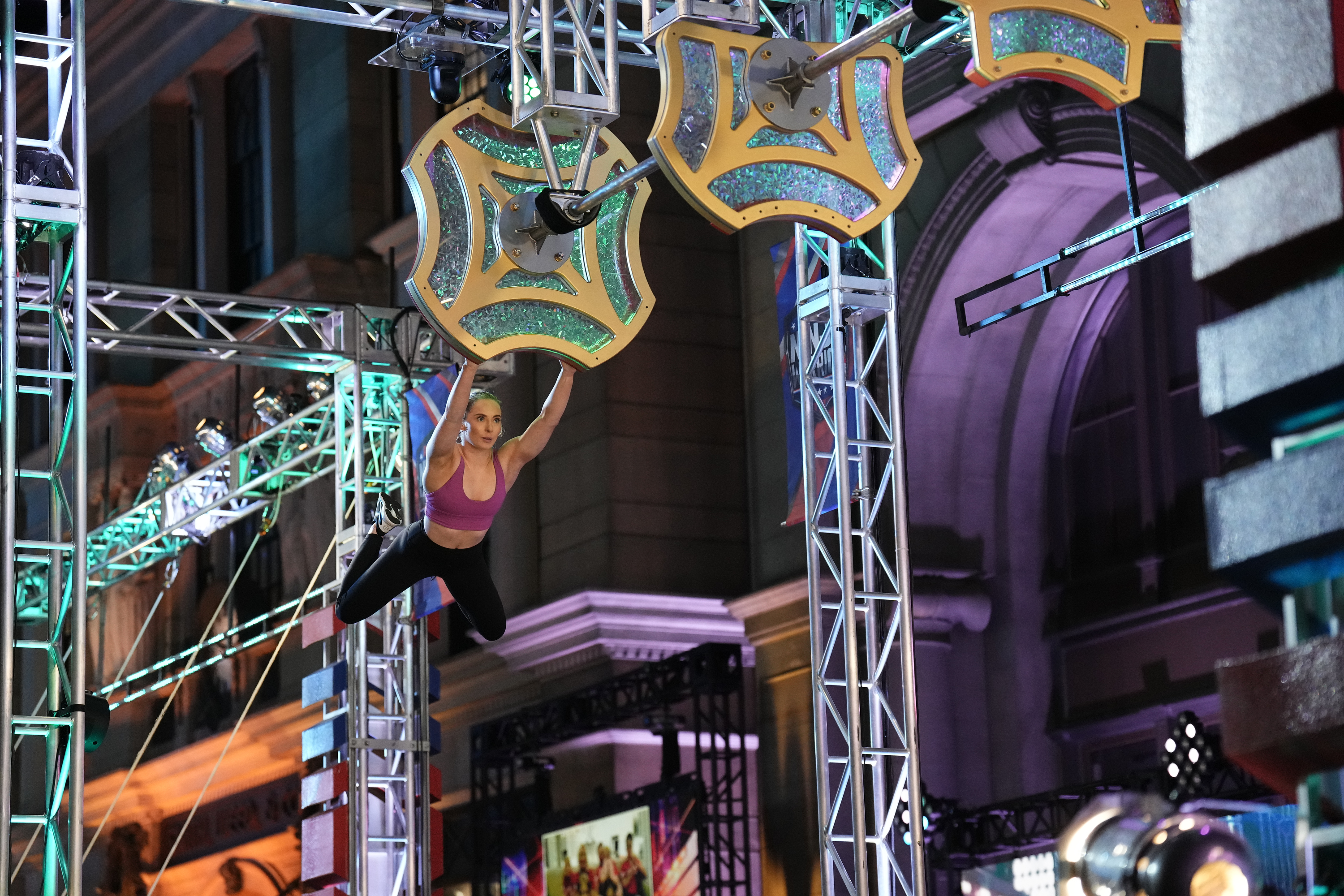 MyKayla Skinner on the "Couples Special" at the American Ninja Warrior, on April 13, 2022. | Source: Getty Images