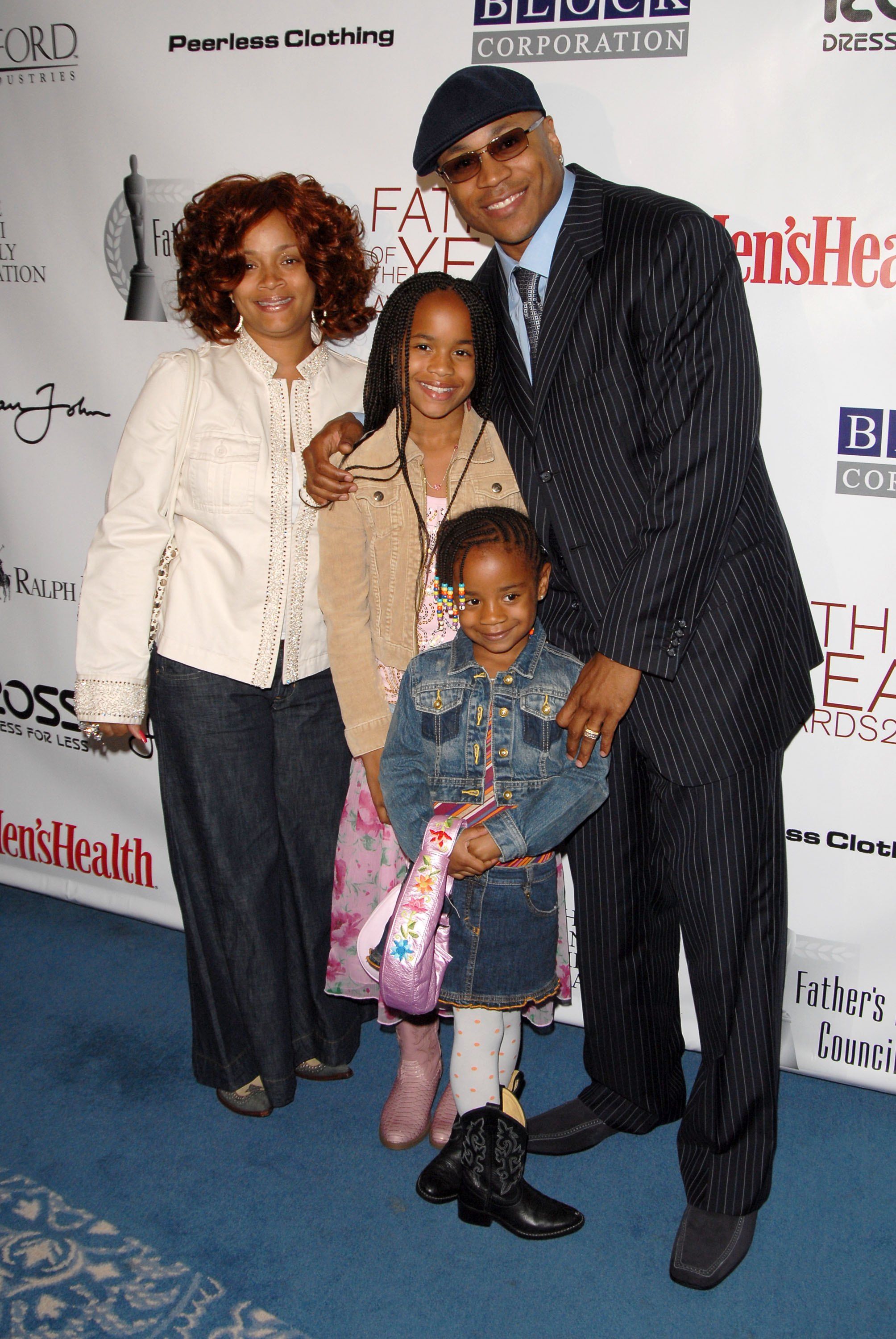 Rapper LL Cool J and family members attending the 65th Annual Father of the Year Awards on June 8, 2006 in NY. | Photo: Getty Images