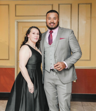 Misty De La Cruz poses with her husband, dated March 21, 2025 | Source: TikTok/@lifewithmisty