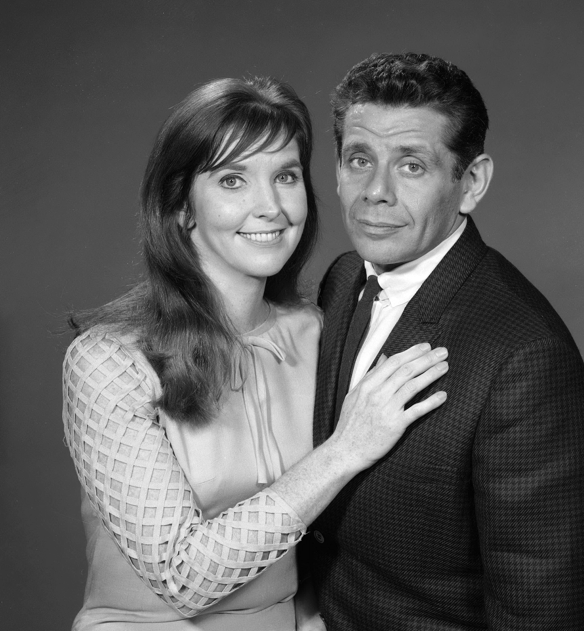 Anne Meara and Jerry Stiller on "The Ed Sullivan Show" on November 7, 1966. | Source: Getty Images