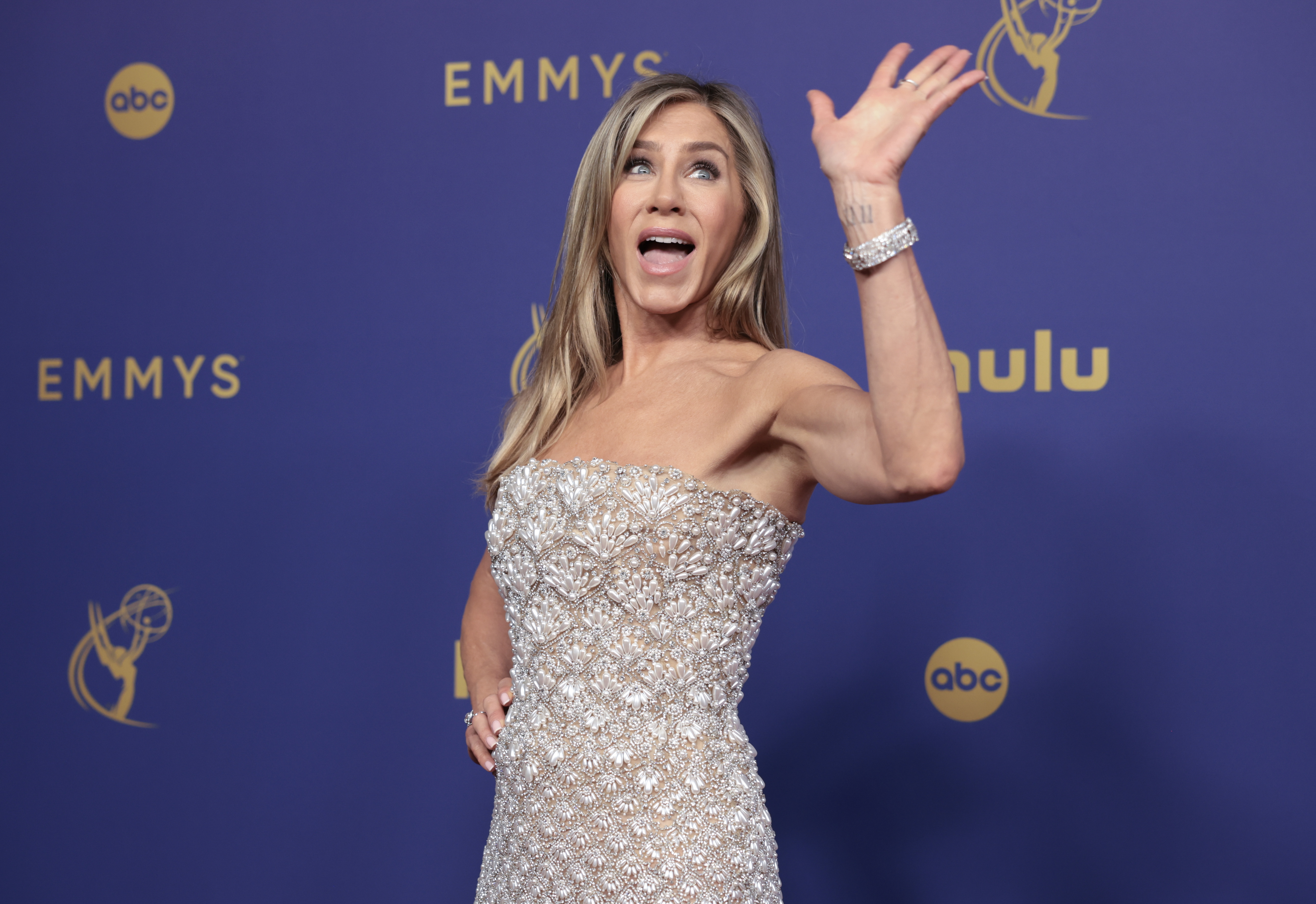 Jennifer Aniston at the 76th Primetime Emmy Awards in Los Angeles, California on September 15, 2024 | Source: Getty Images