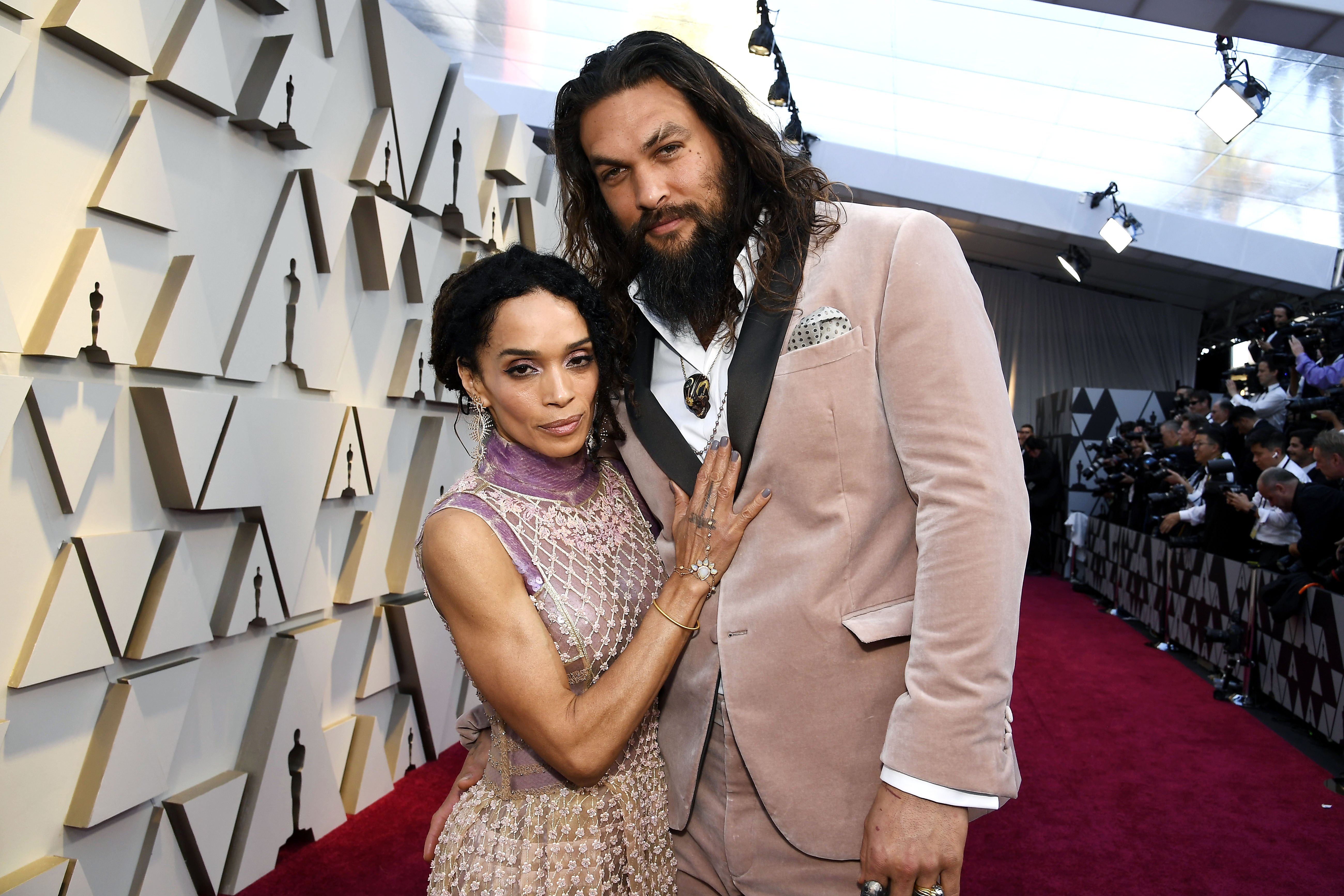 Jason Momoa and Lisa Bonet attend the 91st Annual Academy Awards. Photo: Getty Images