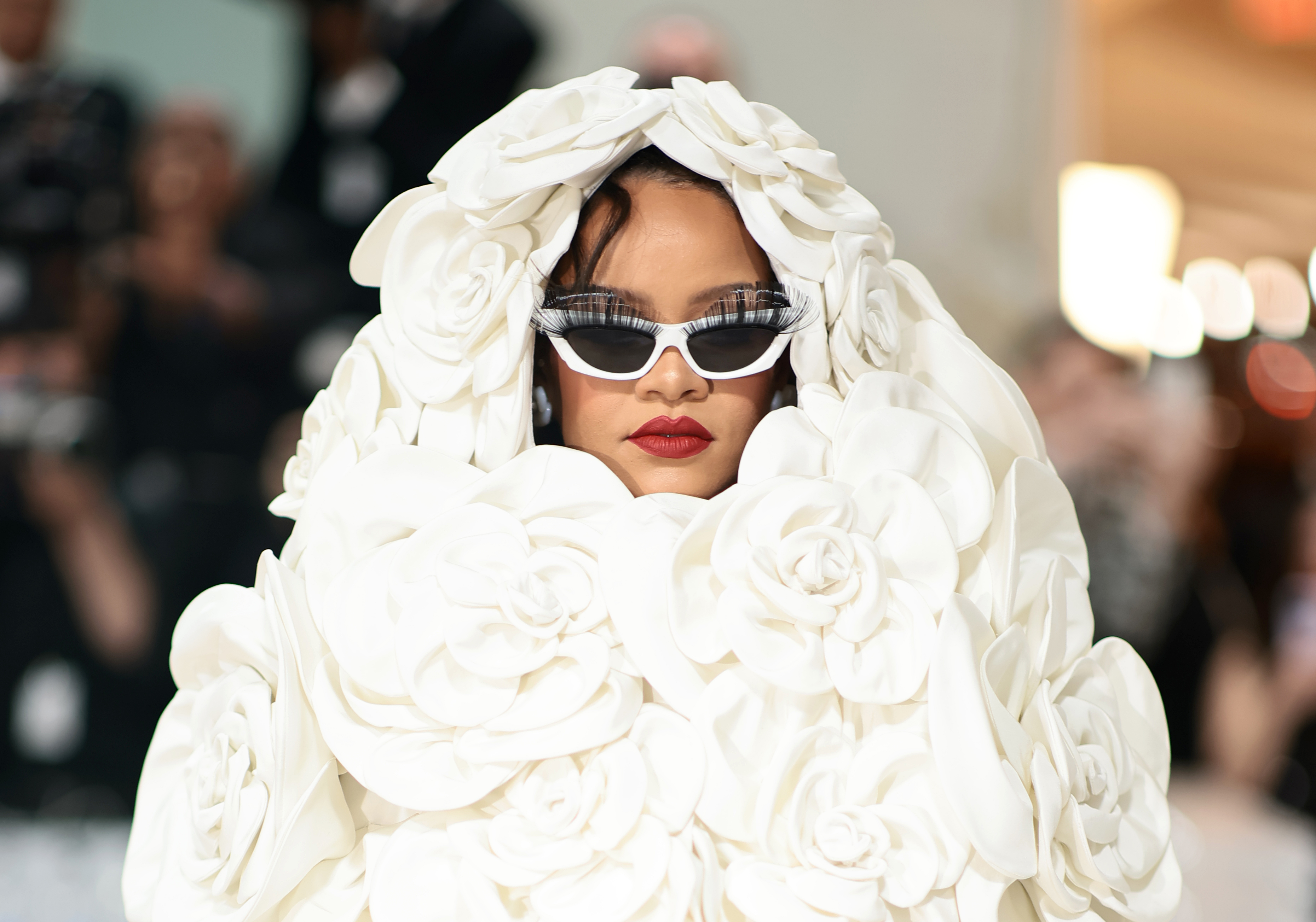 Rihanna attends The Met Gala Celebrating "Karl Lagerfeld: A Line Of Beauty" at The Metropolitan Museum of Art in New York City, on May 1, 2023. | Source: Getty Images