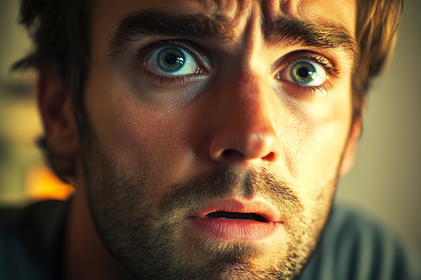 A close-up shot of a man's face | Source: Midjourney