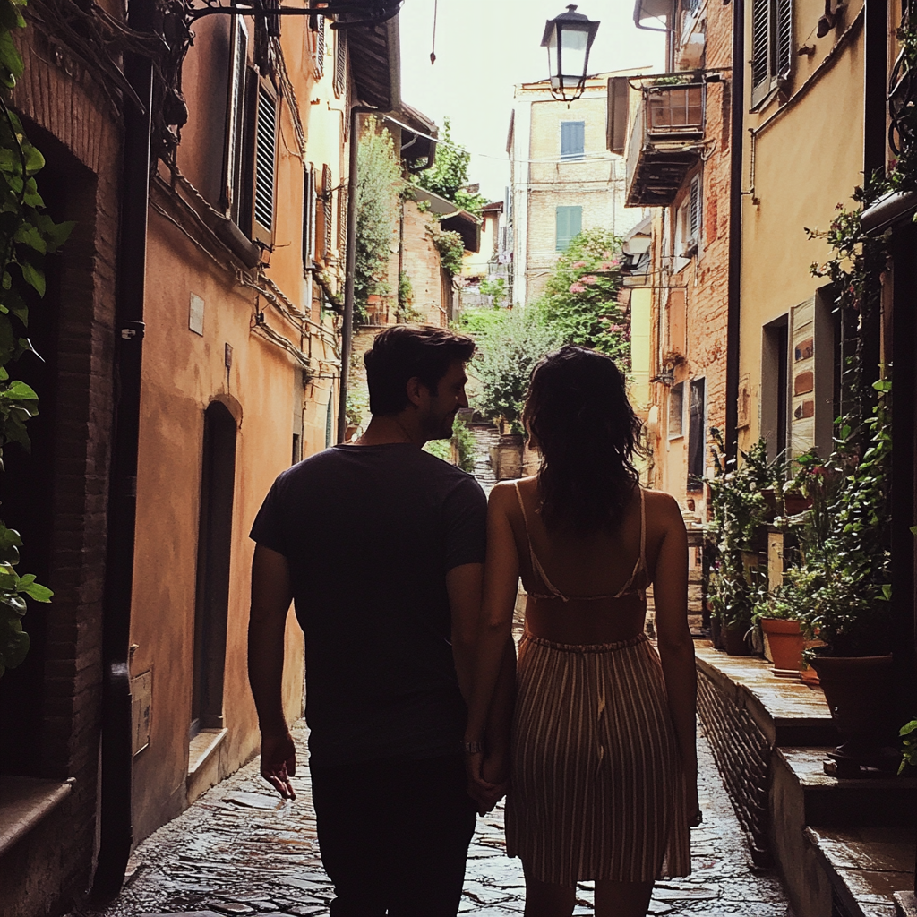 A couple in Italy | Source: Midjourney